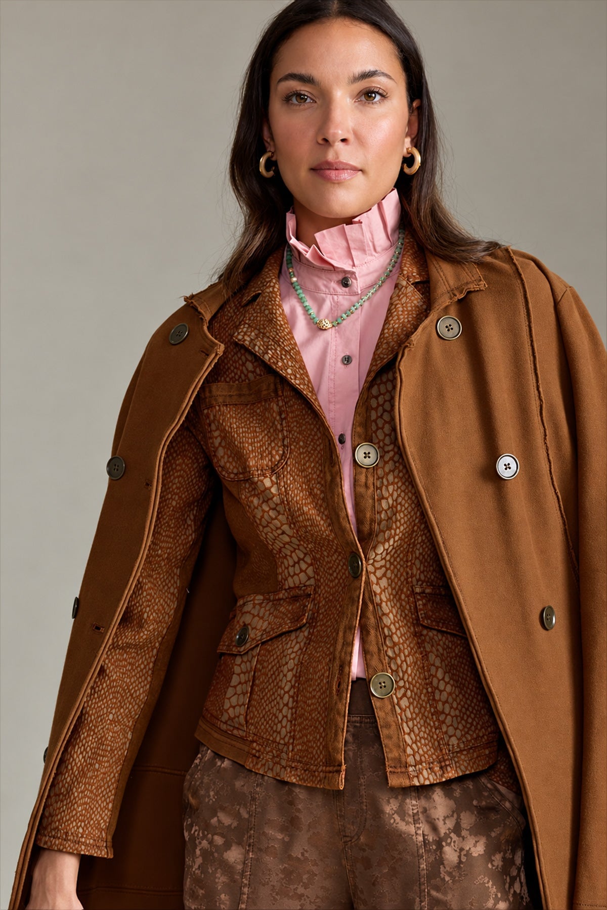XCVI Cornelia Jacquard Fitted Blazer 