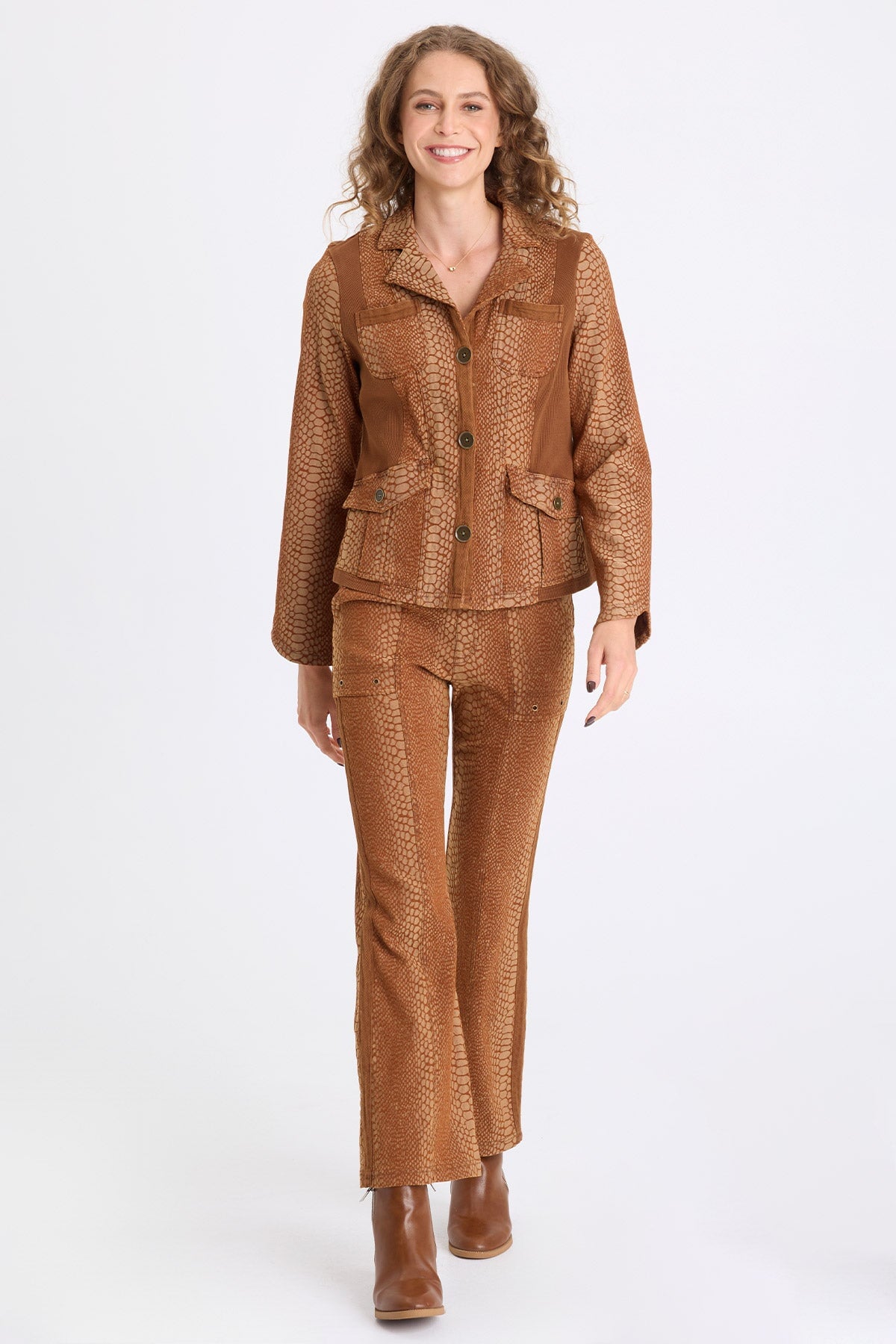 XCVI Cornelia Jacquard Fitted Blazer 