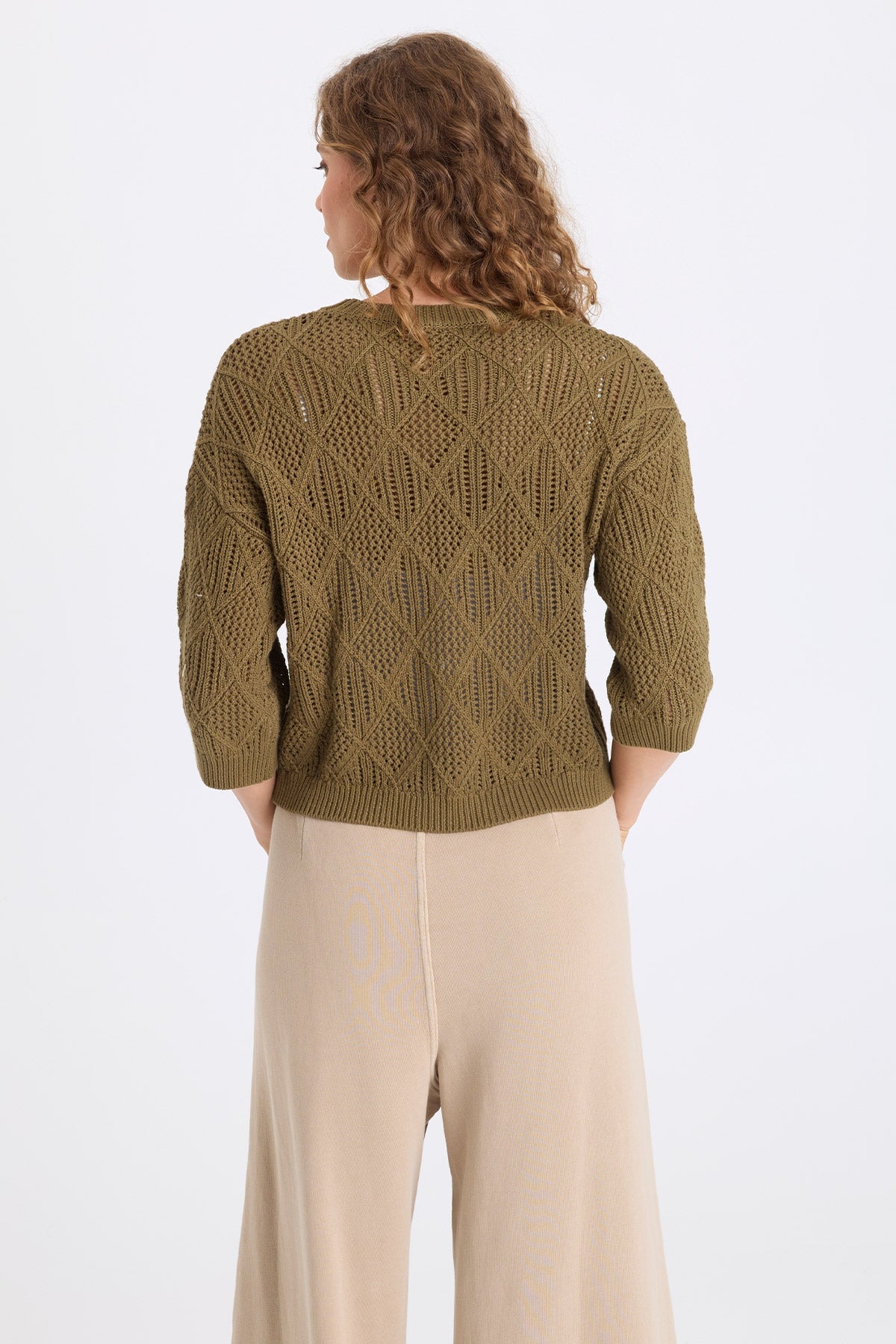 XCVI Halima Cotton Open-Knit Pullover 
