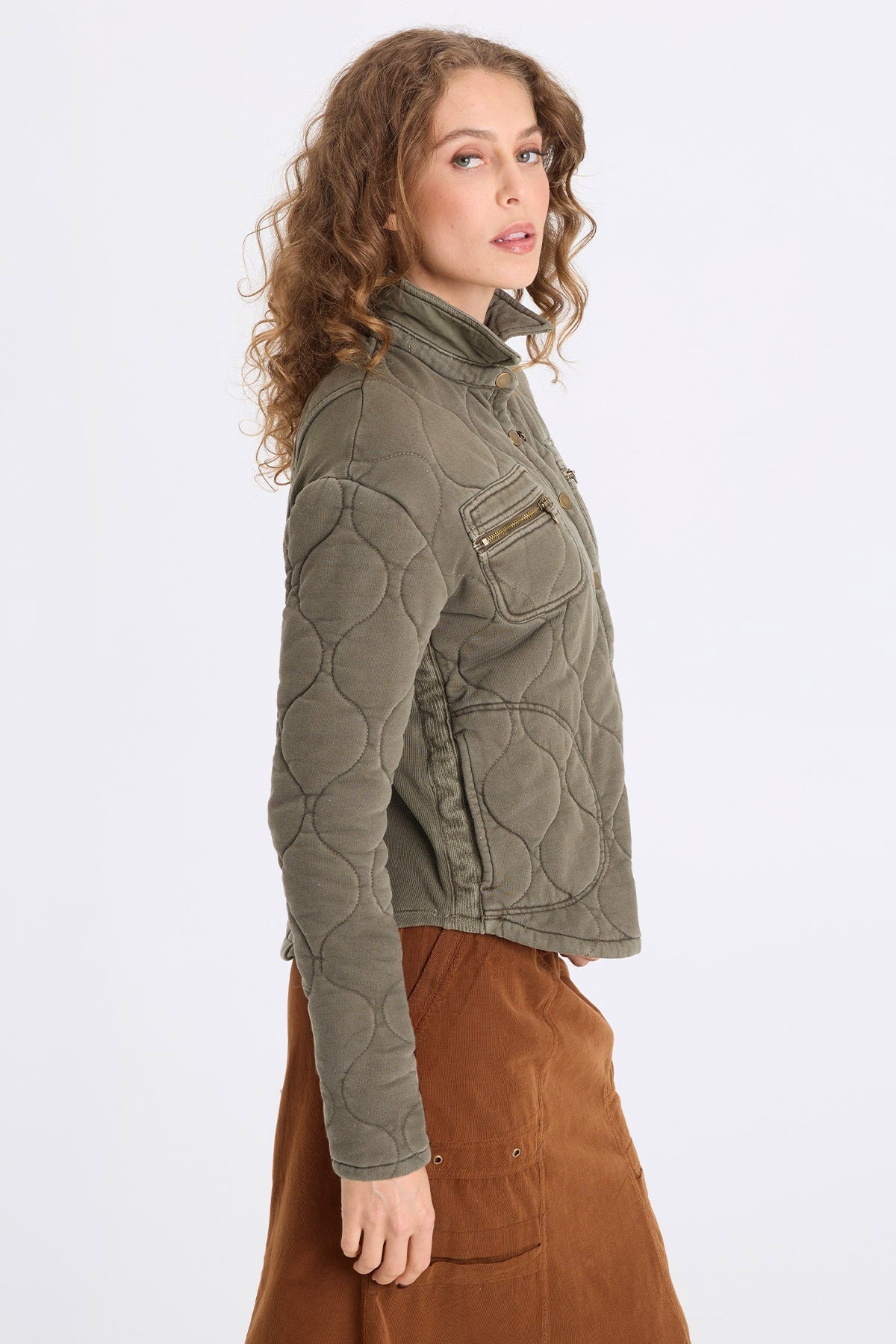 XCVI Gyasi Wave Quilting Jacket 