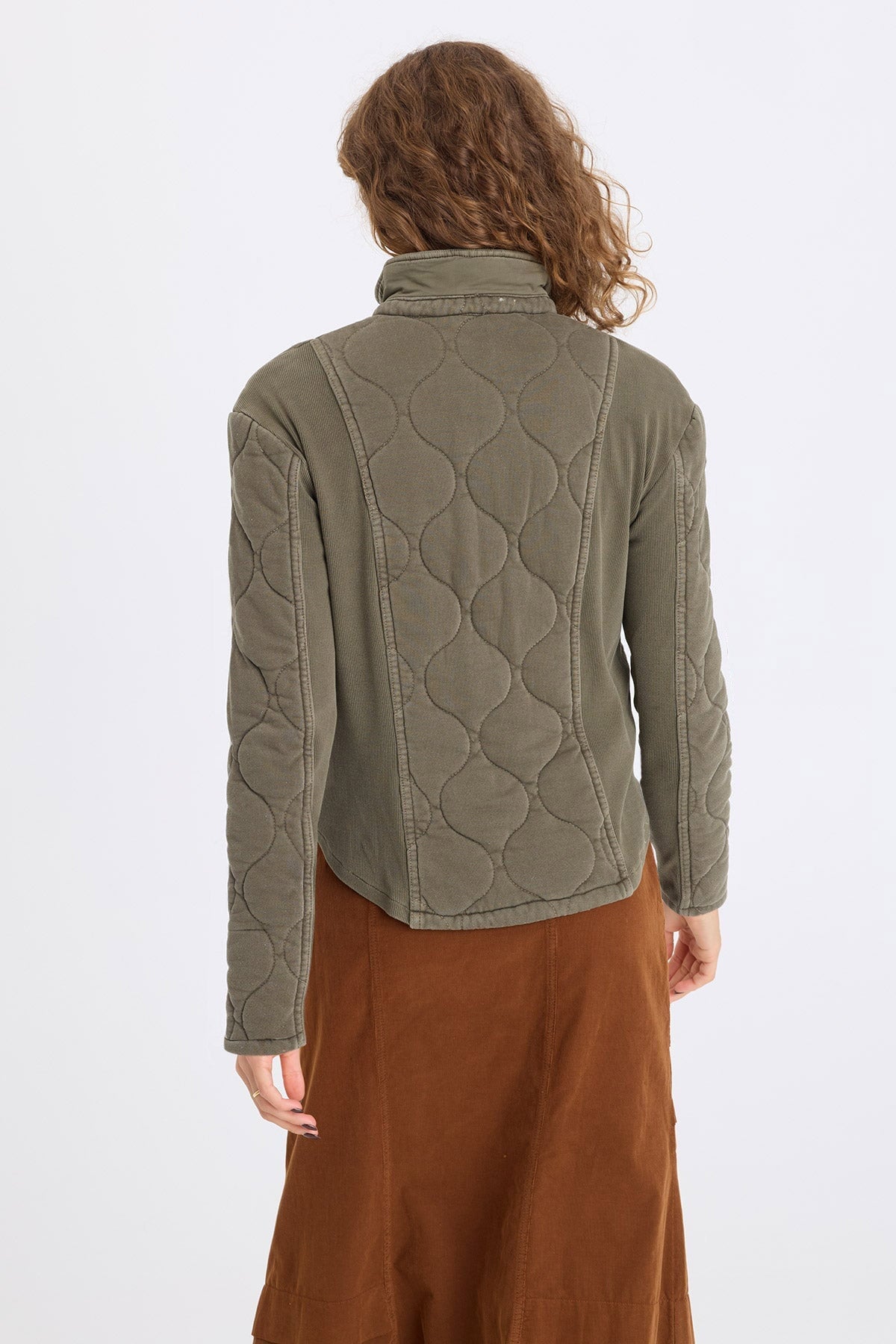 XCVI Gyasi Wave Quilting Jacket 
