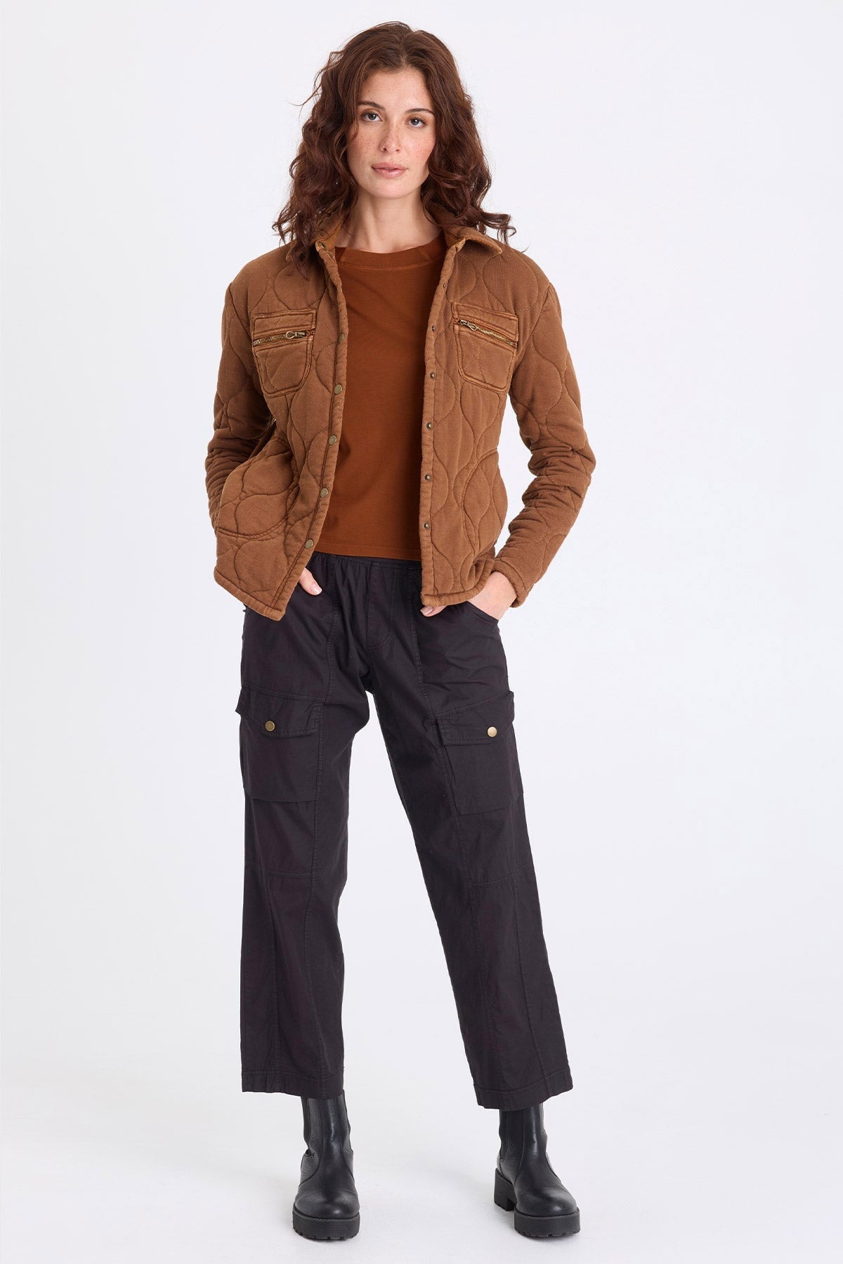 XCVI Gyasi Wave Quilting Jacket 