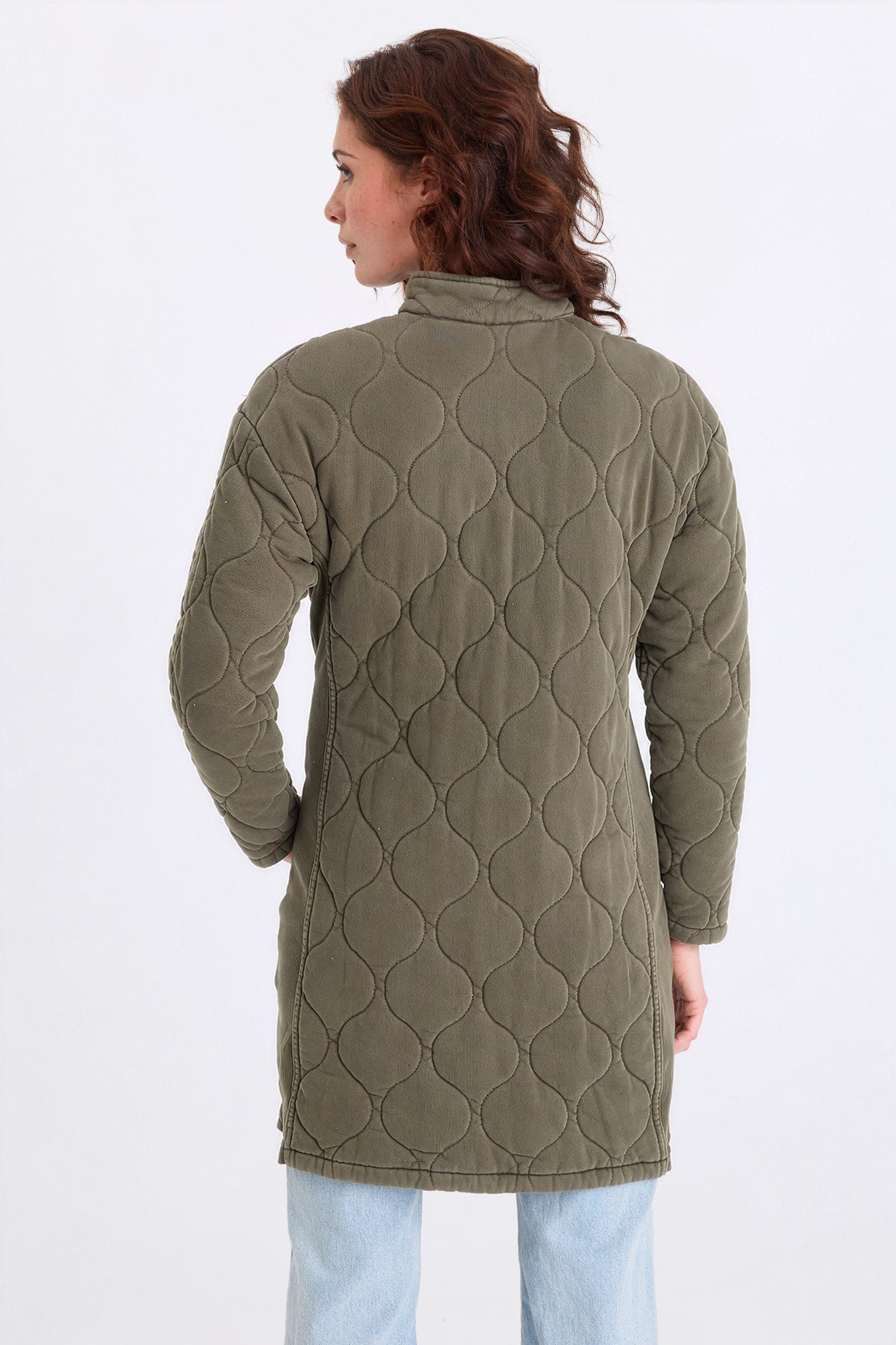 XCVI Memphis Wave Quilting Long Jacket 