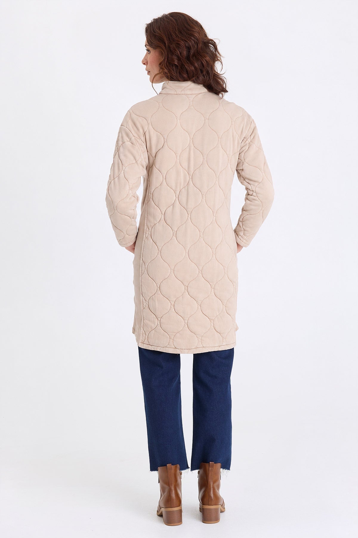 XCVI Memphis Wave Quilting Long Jacket 