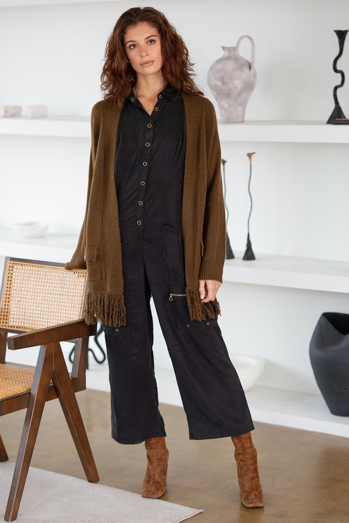 Badru Twill Snap Up Jumpsuit