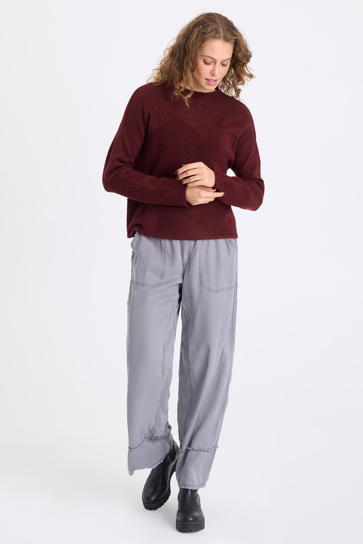 XCVI Madu Sweater-Knit High Neck Top 