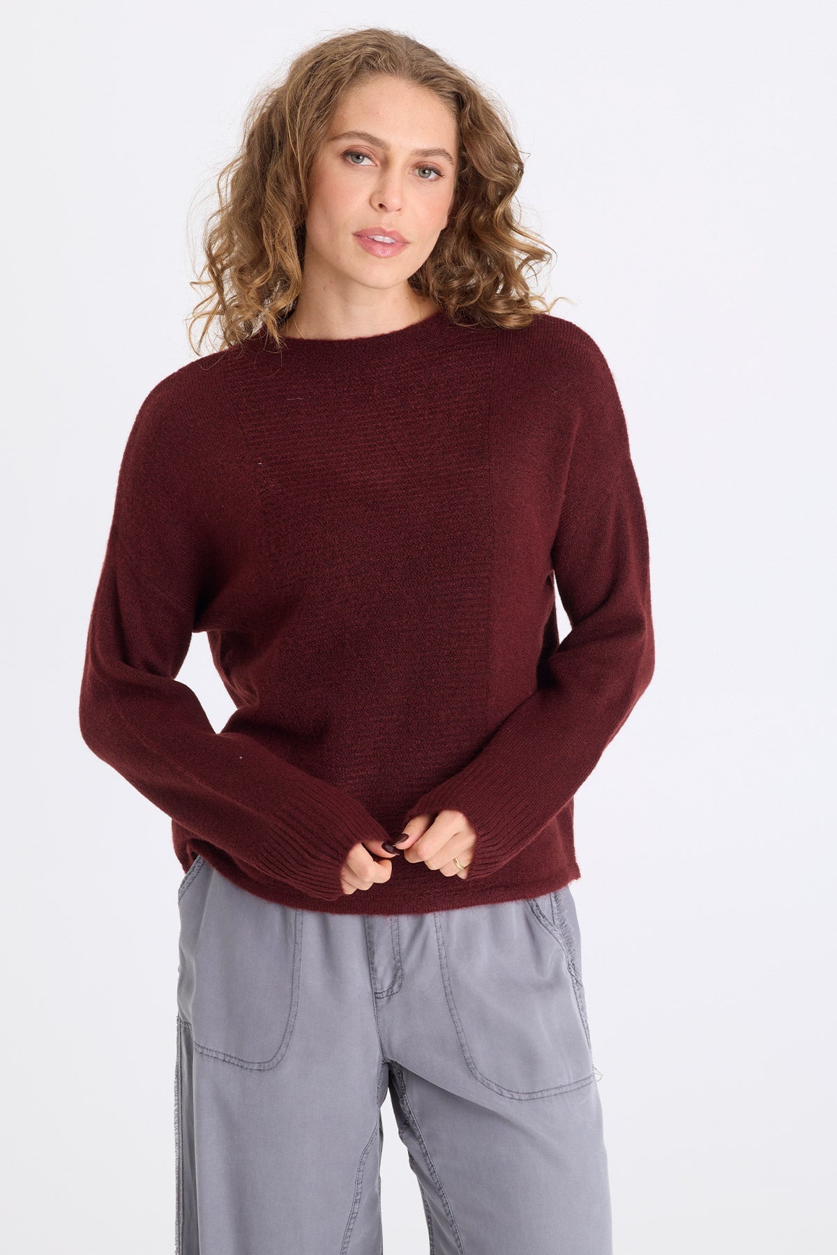 XCVI Madu Sweater-Knit High Neck Top 