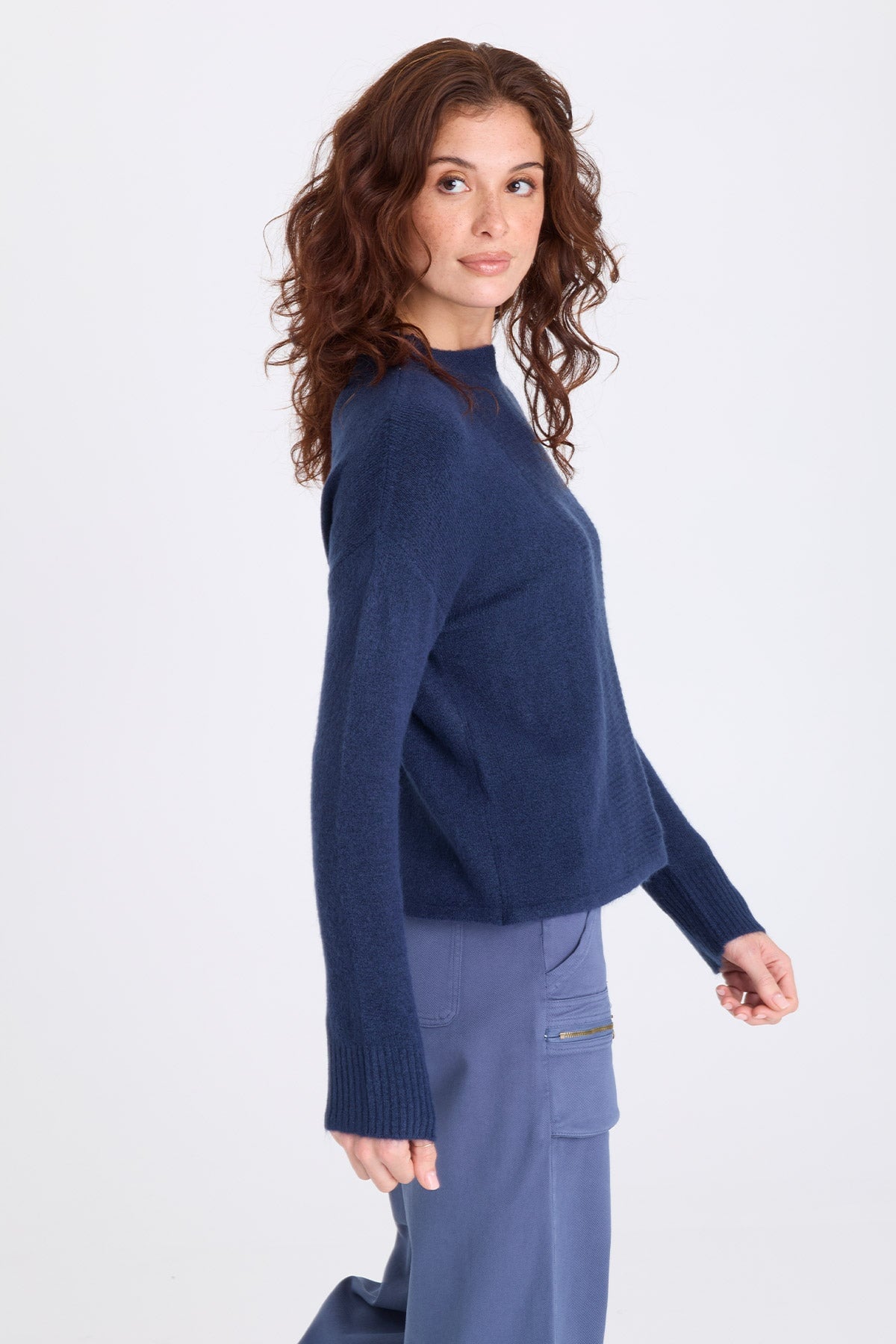 XCVI Madu Sweater-Knit High Neck Top 