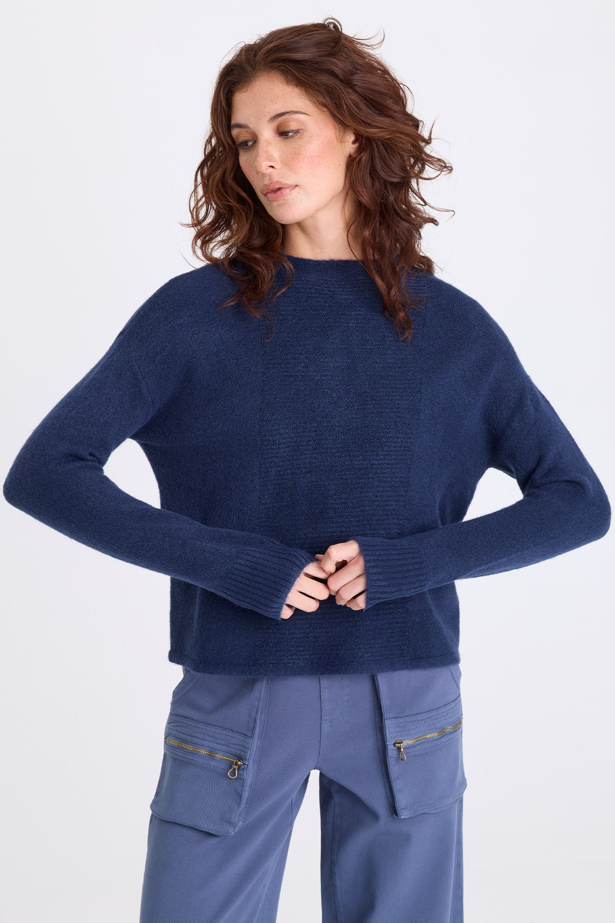 XCVI Madu Sweater-Knit High Neck Top 