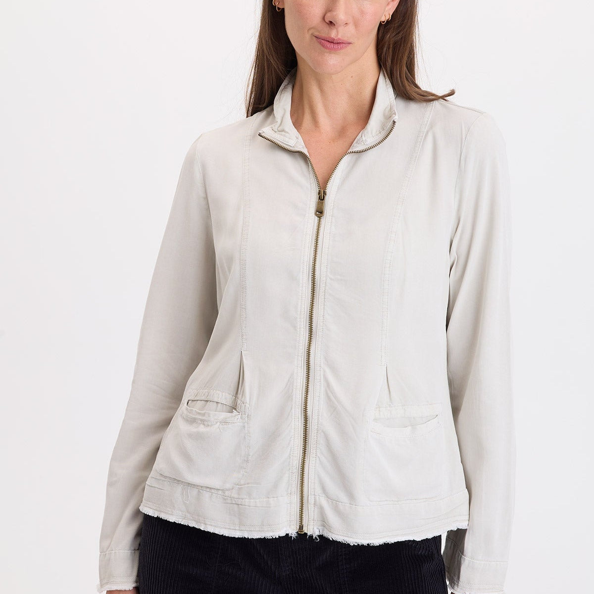Neith Twill Zip-Up Jacket