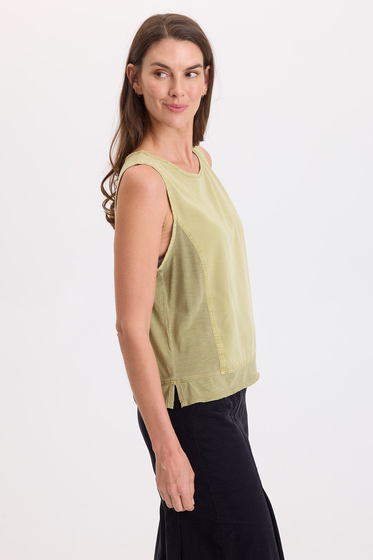 Wearables Dalil Twill/Jersey Tank 