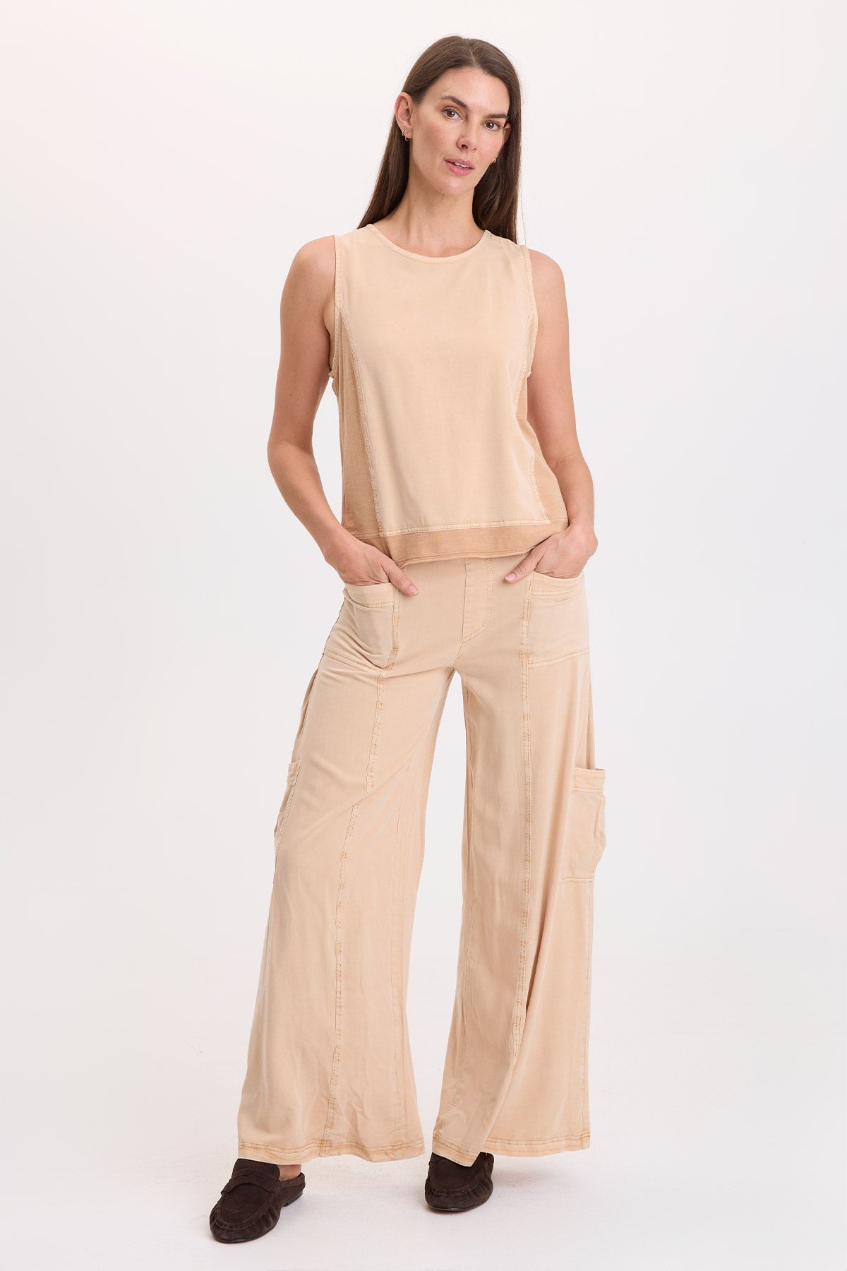 Wearables Dalil Twill/Jersey Tank 