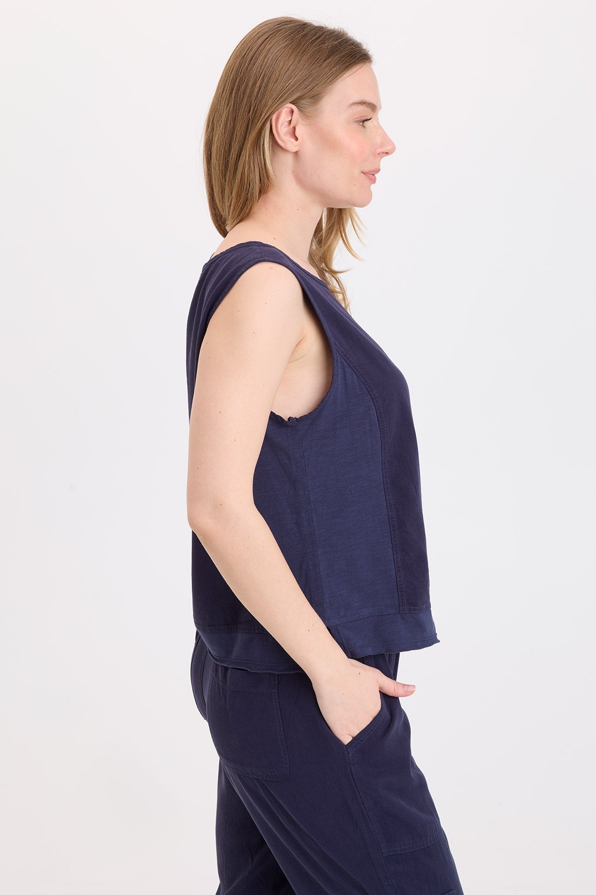 Wearables Dalil Twill/Jersey Tank 
