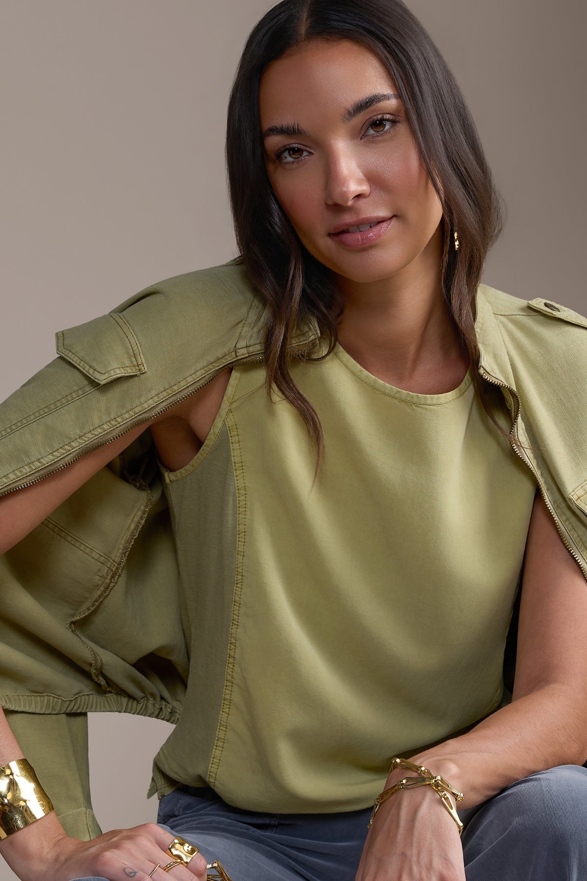 Wearables Dalil Twill/Jersey Tank 