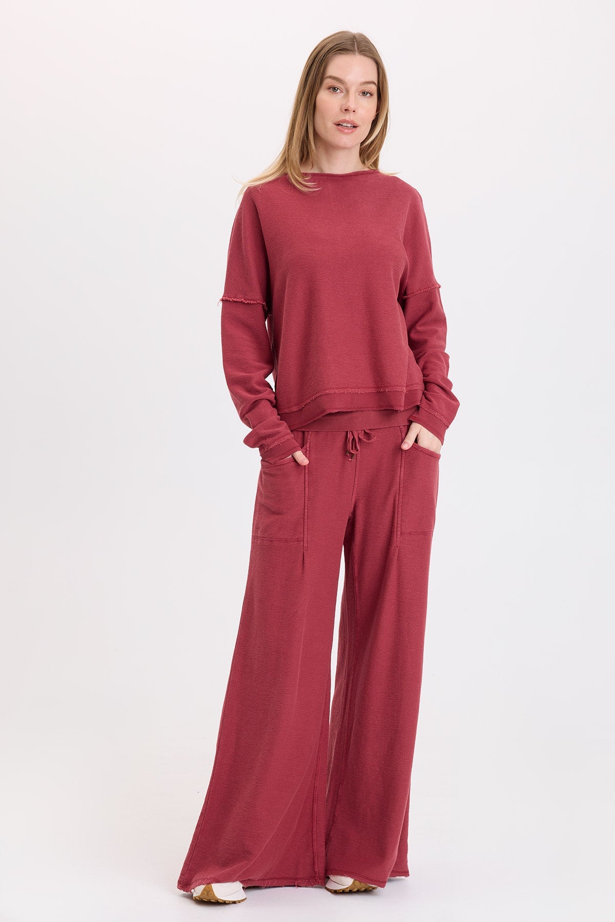 Wearables Cirilla Crepe-Knit Pullover 