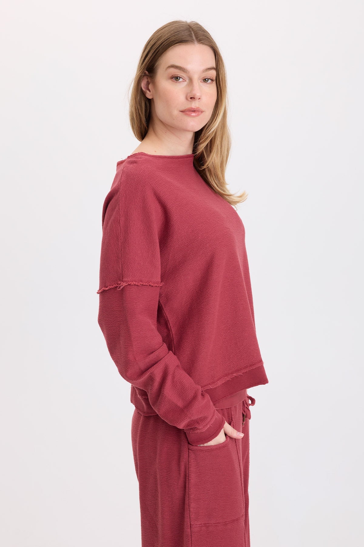 Wearables Cirilla Crepe-Knit Pullover 