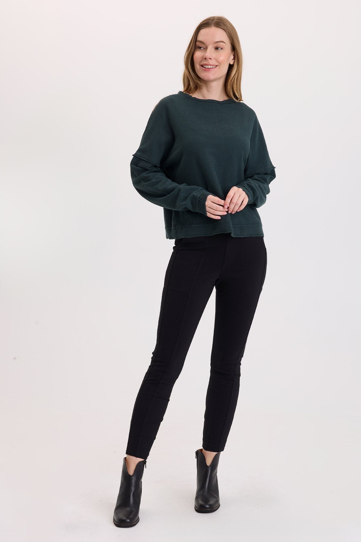 Wearables Cirilla Crepe-Knit Pullover 