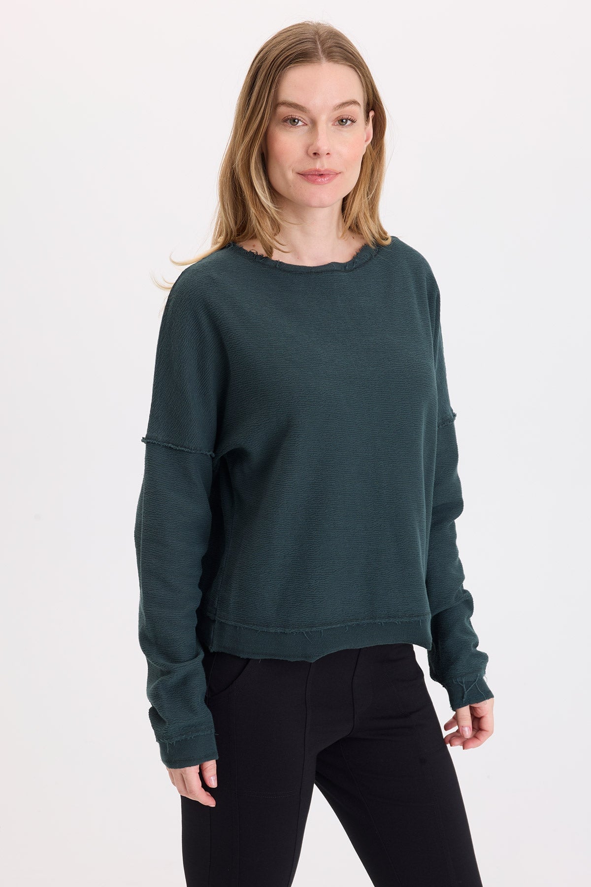 Wearables Cirilla Crepe-Knit Pullover 