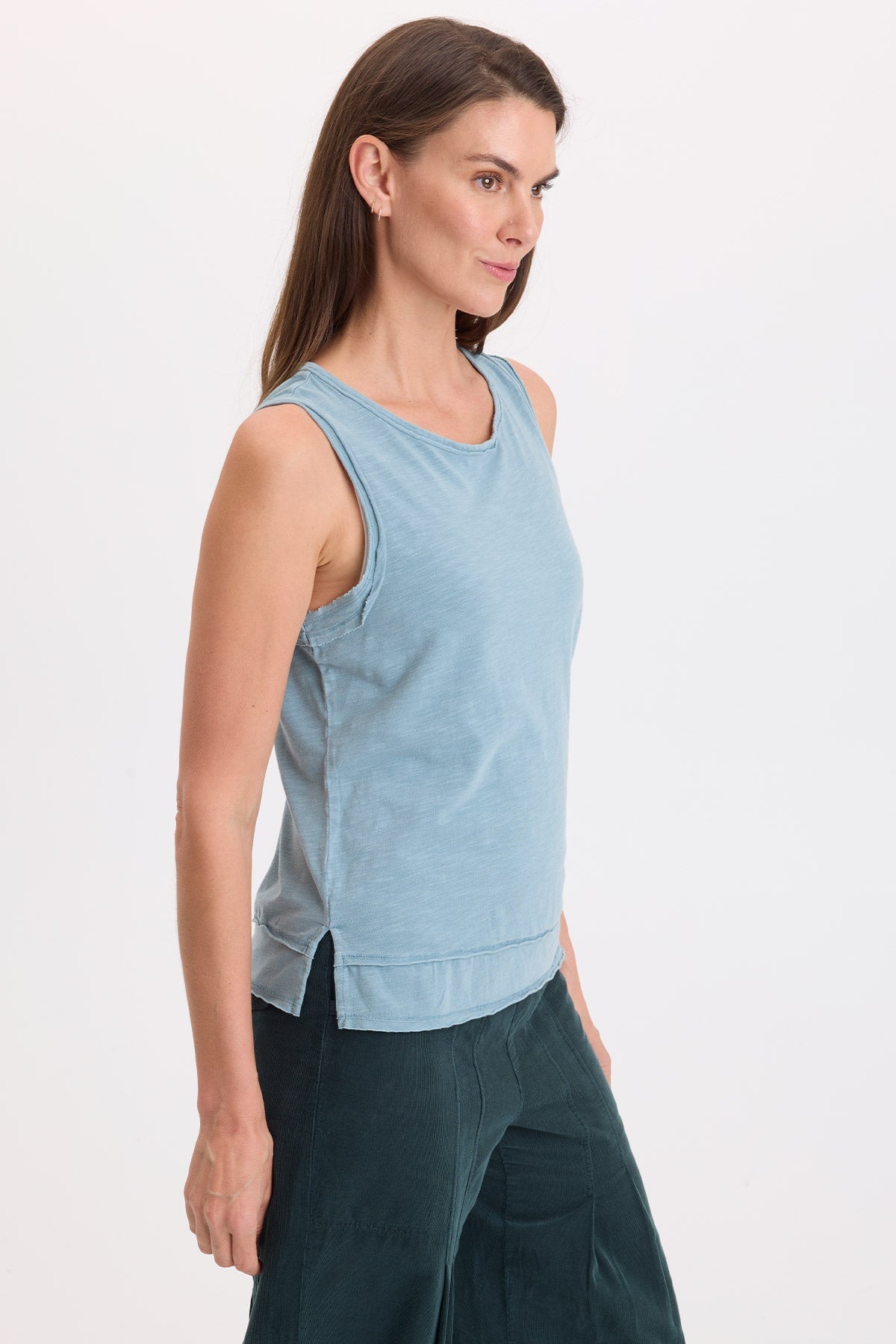 Wearables Fosca Jersey Tiered Hem Tank 