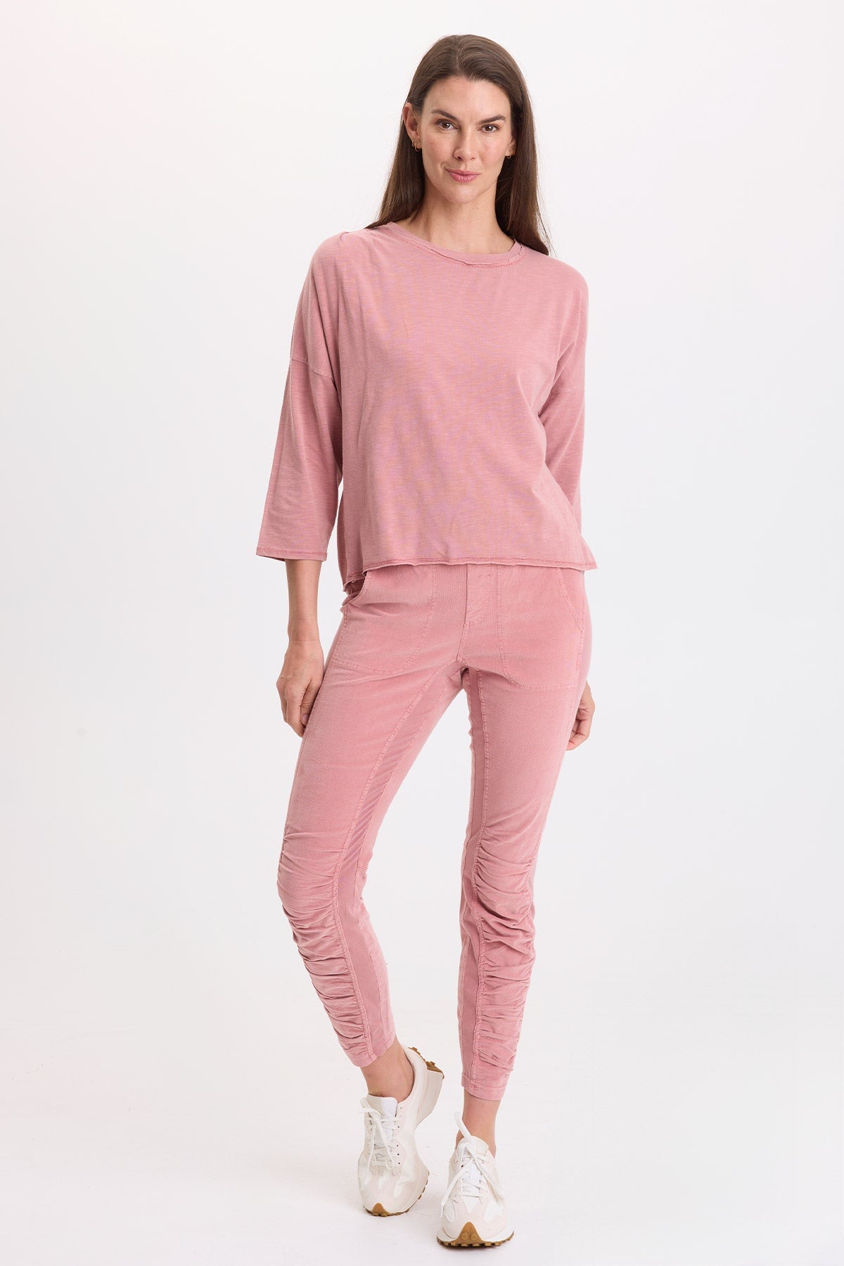 Wearables Corduroy Penny Ruched Legging 