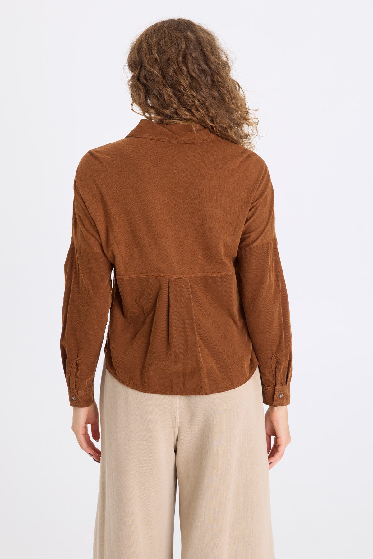 XCVI Kyle Embroidered Corduroy Button-Up 