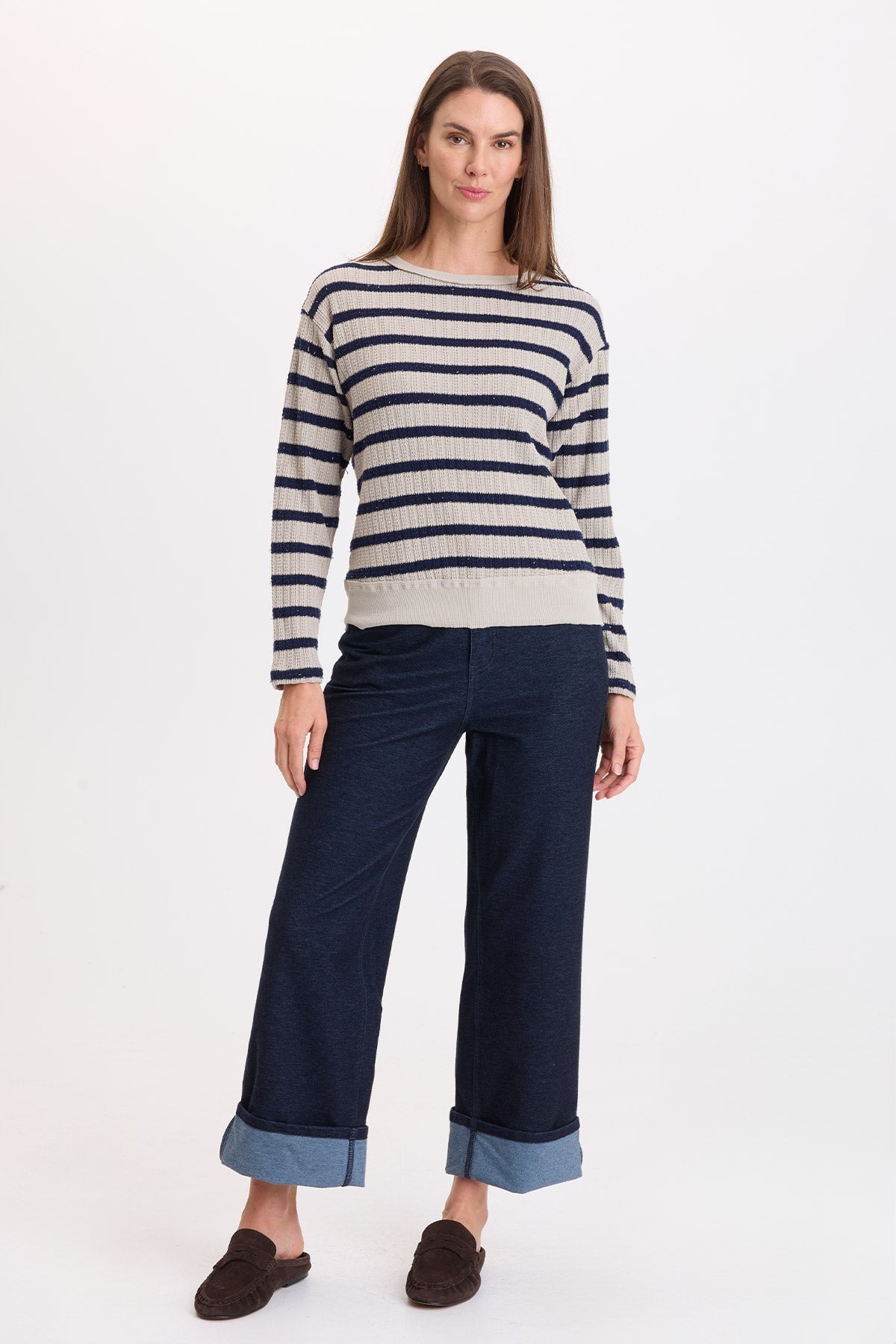 Wearables Goldie Stripe Open Crew Top 