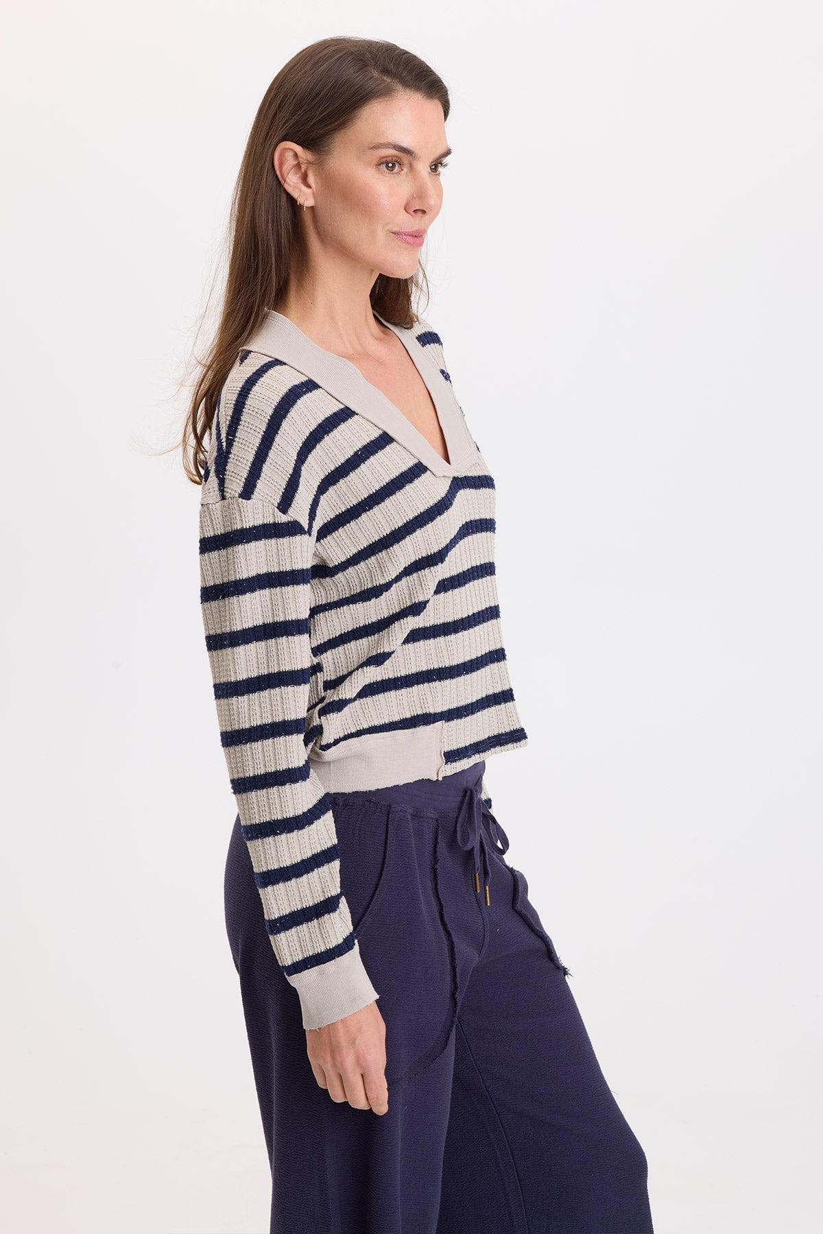 Wearables Fonz Stripe V-Neck Top 