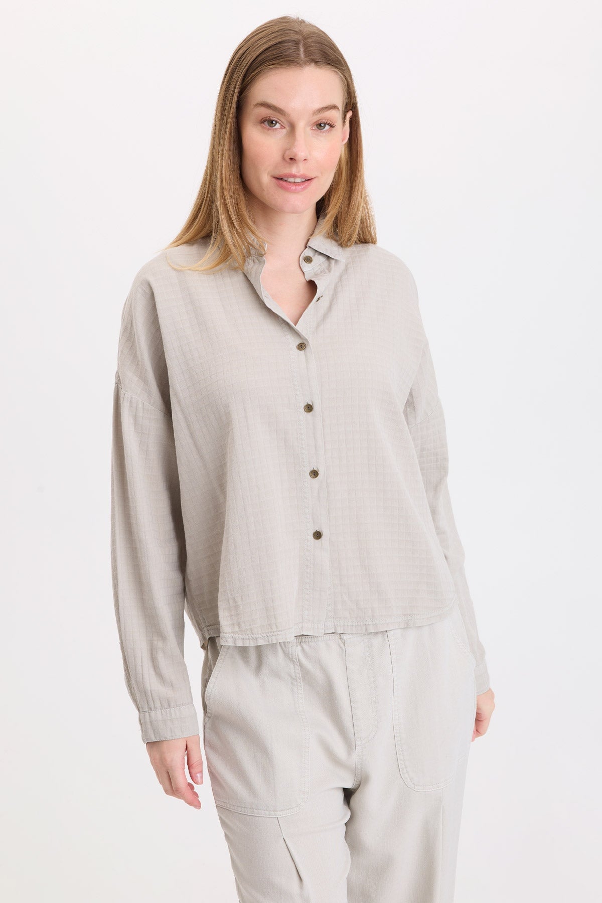 Wearables Becknir Basket Weave Button-Up 