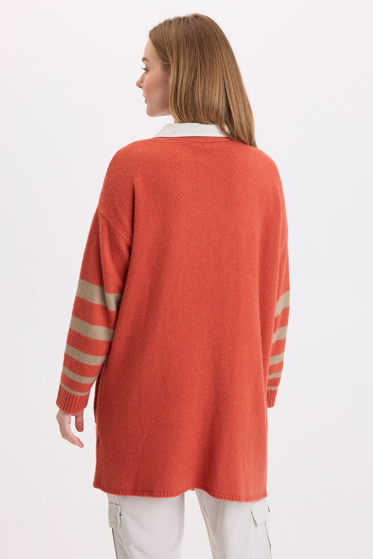 Wearables Ayla Striped Sleeves Cardigan 
