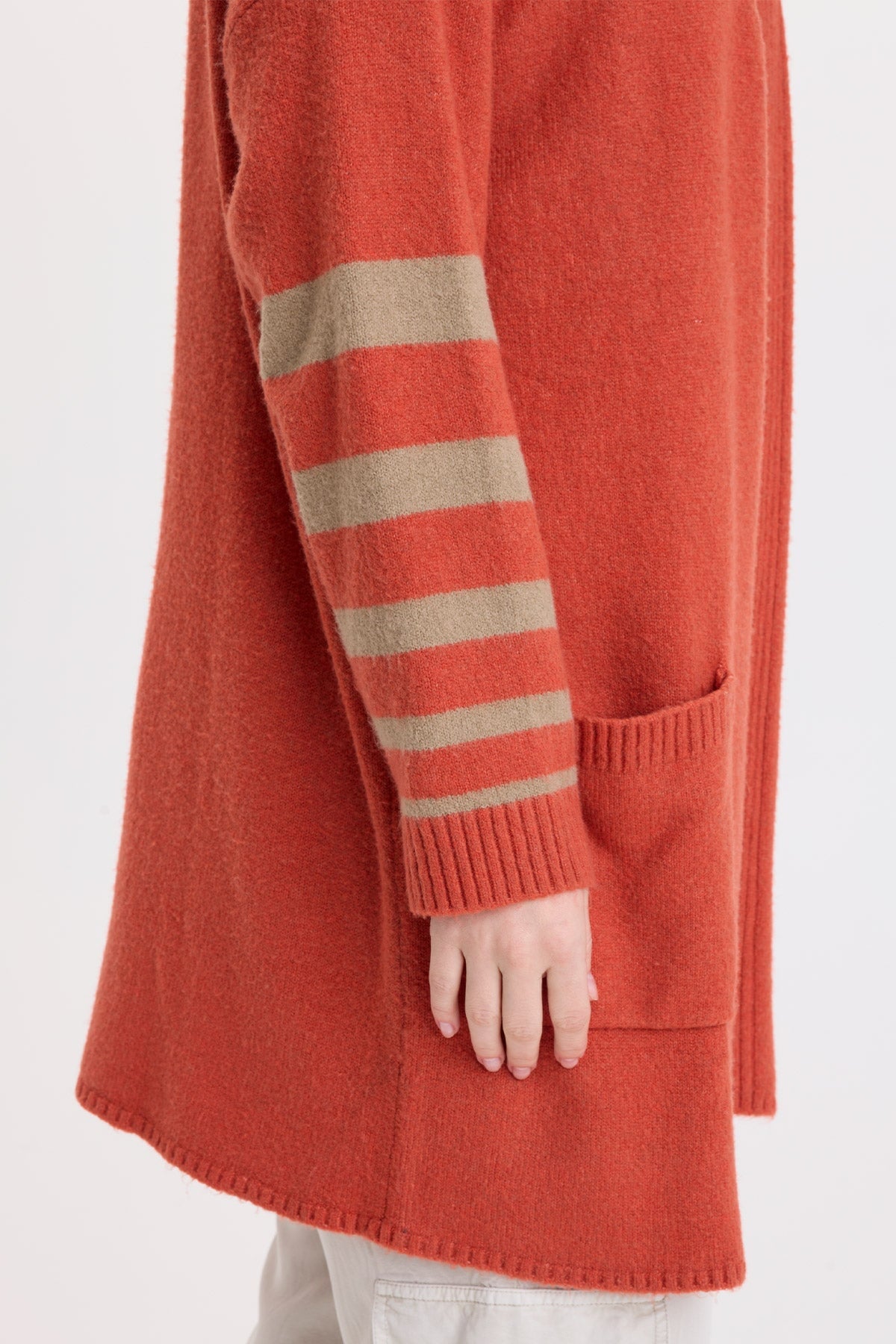 Wearables Ayla Striped Sleeves Cardigan 