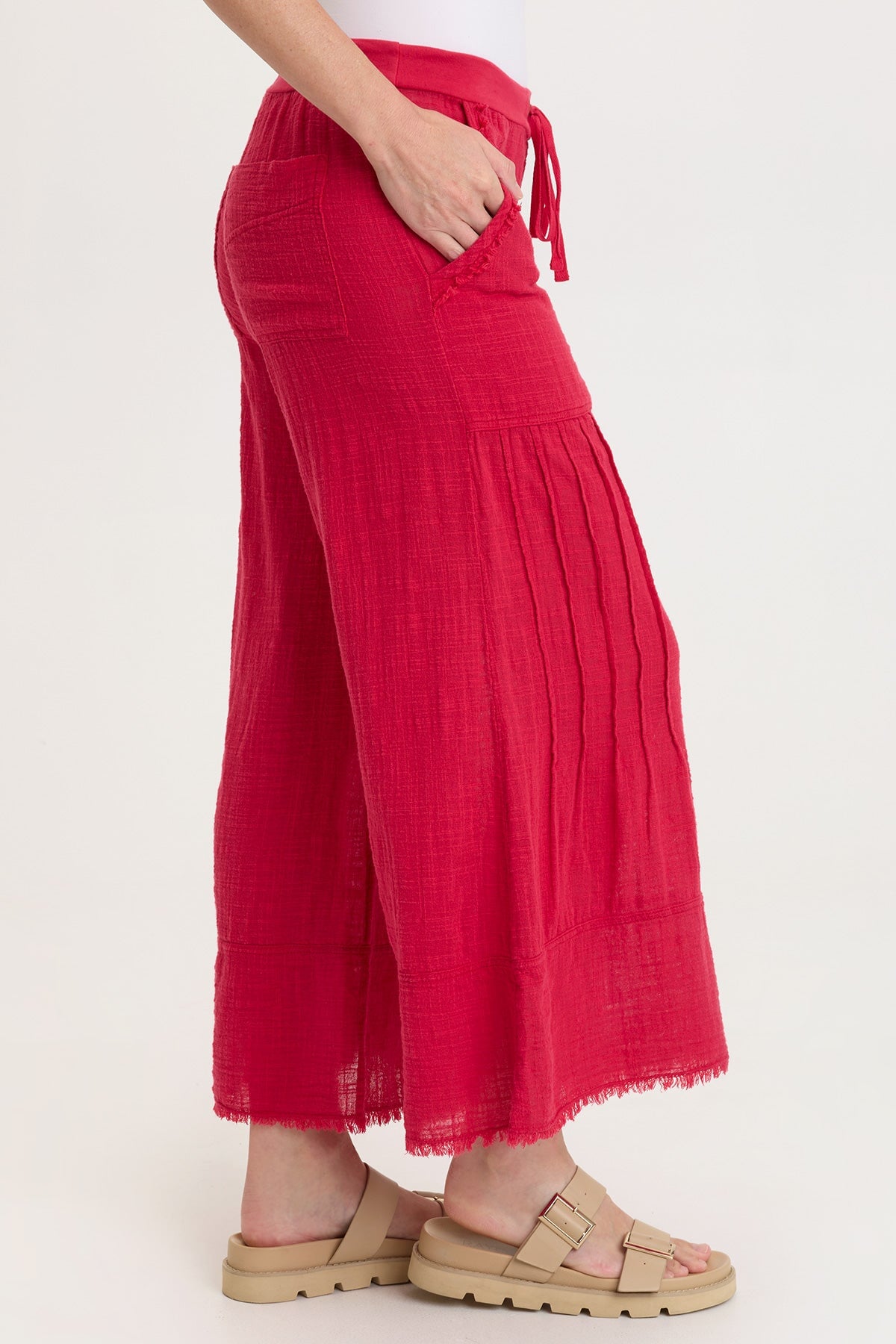 Wearables Ace Gauze Wide Leg Crop 