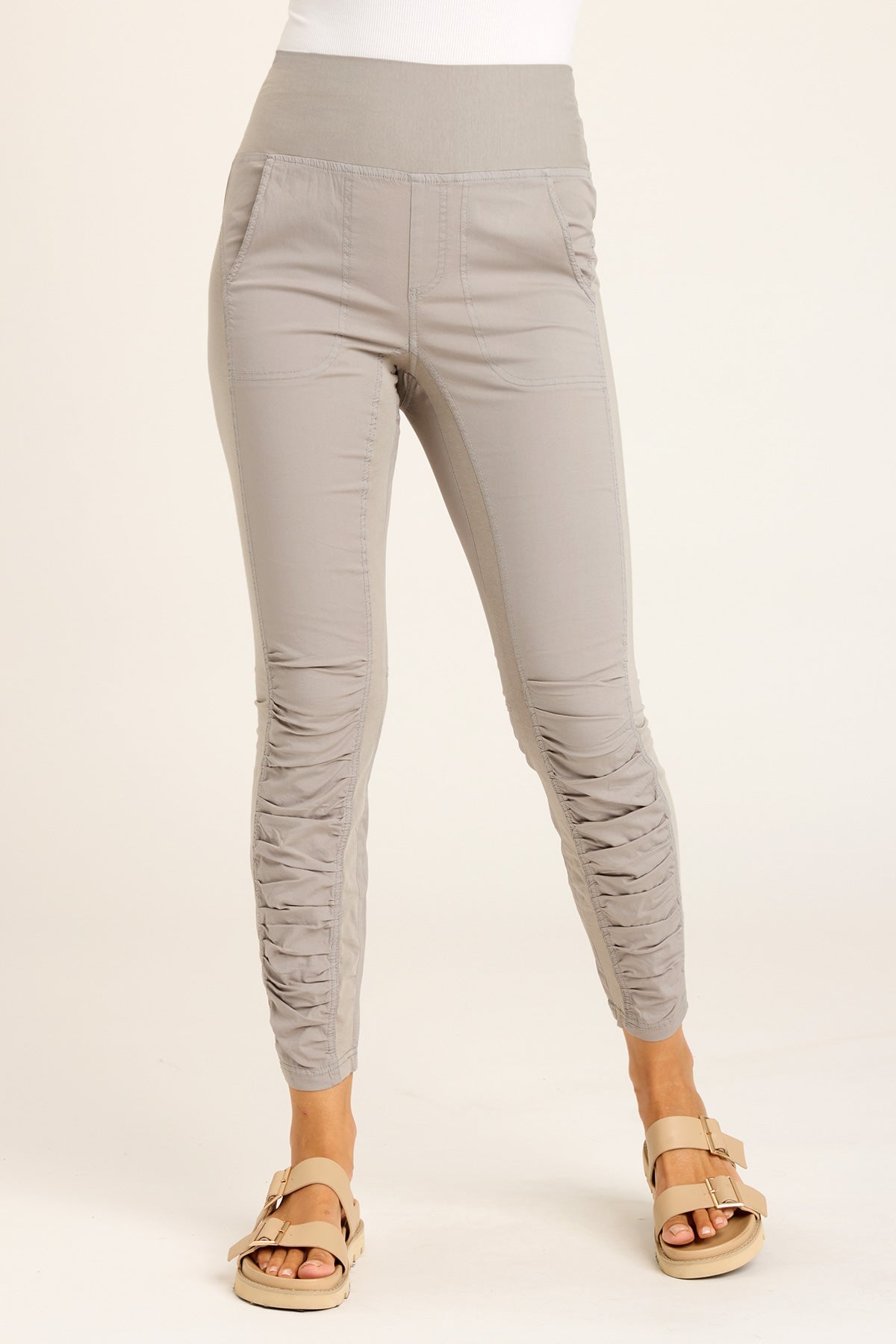 Core By Wearables High Waist Penny Legging In Grey