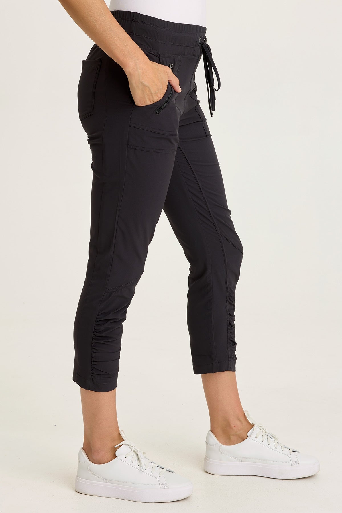 Wearables Aksana Whisper Stretch Ruched Active Slim Pant 
