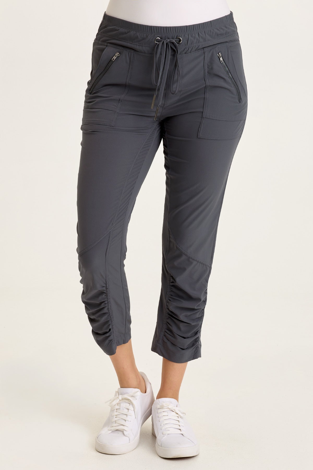 Aksana Whisper Stretch Ruched Active Slim Pant