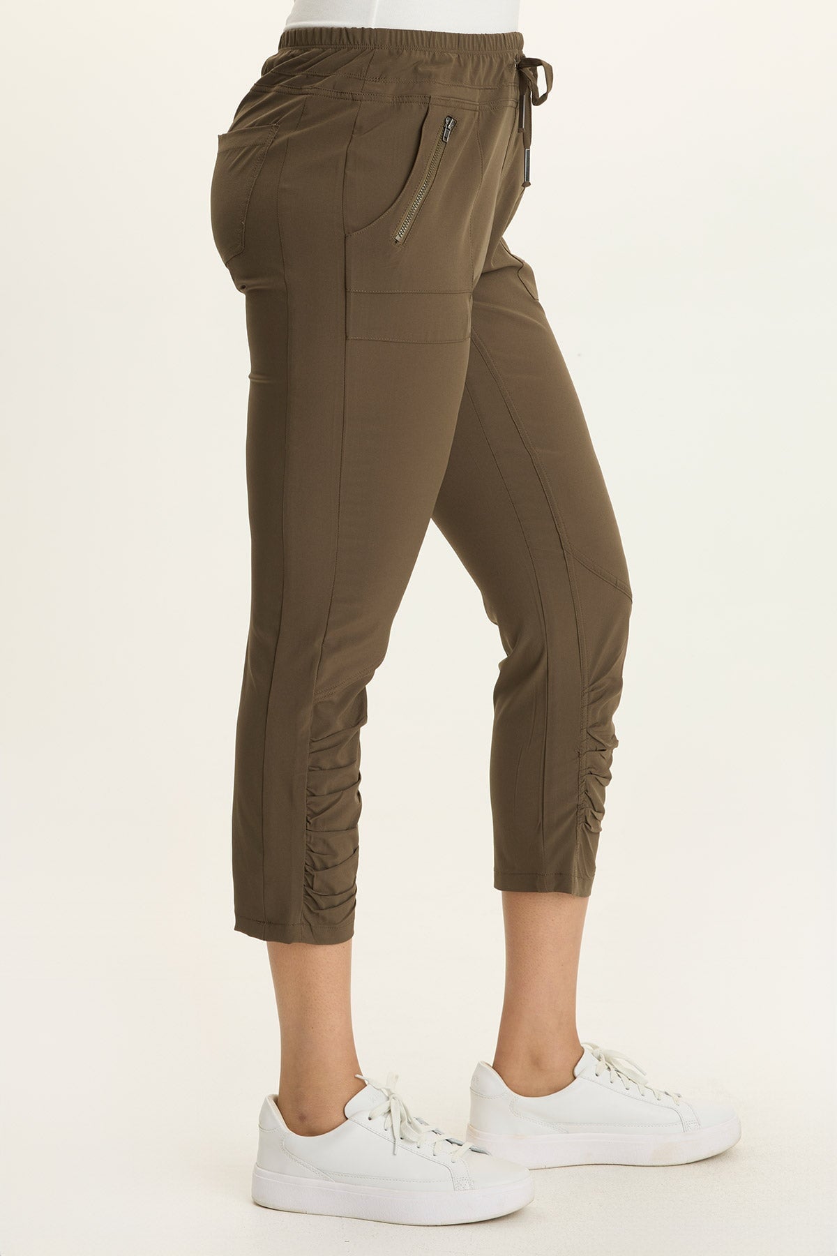 Wearables Aksana Whisper Stretch Ruched Active Slim Pant 