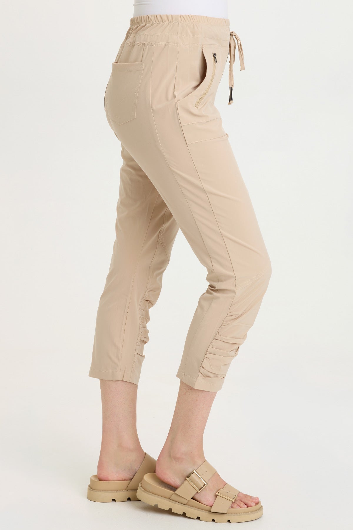 Wearables Aksana Whisper Stretch Ruched Active Slim Pant 