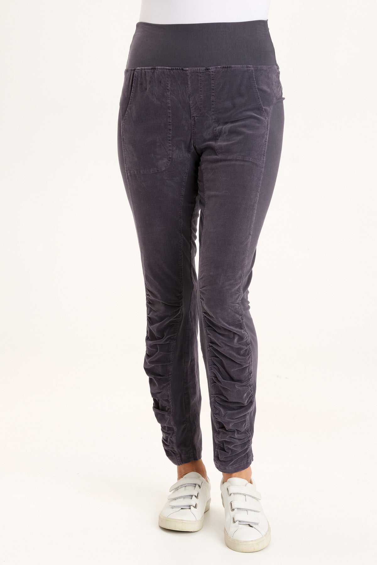 Core By Wearables Cord Penny Legging In Grey