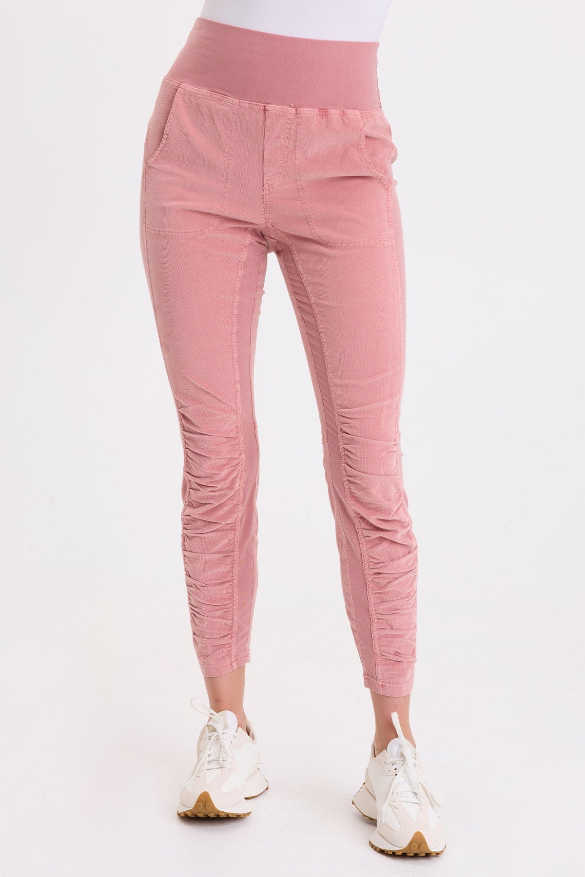 Wearables Corduroy Penny Ruched Legging 
