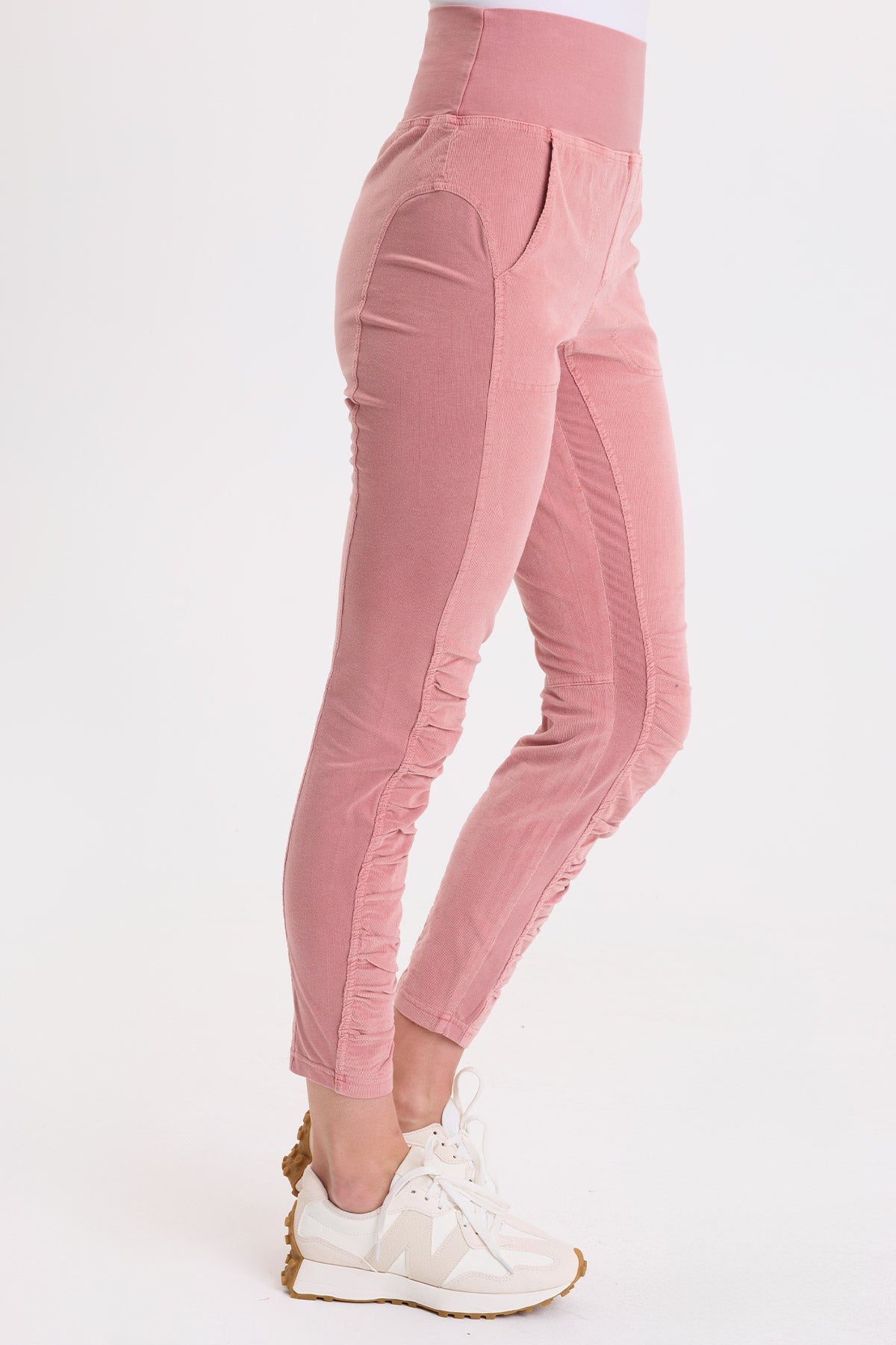 Wearables Corduroy Penny Ruched Legging 
