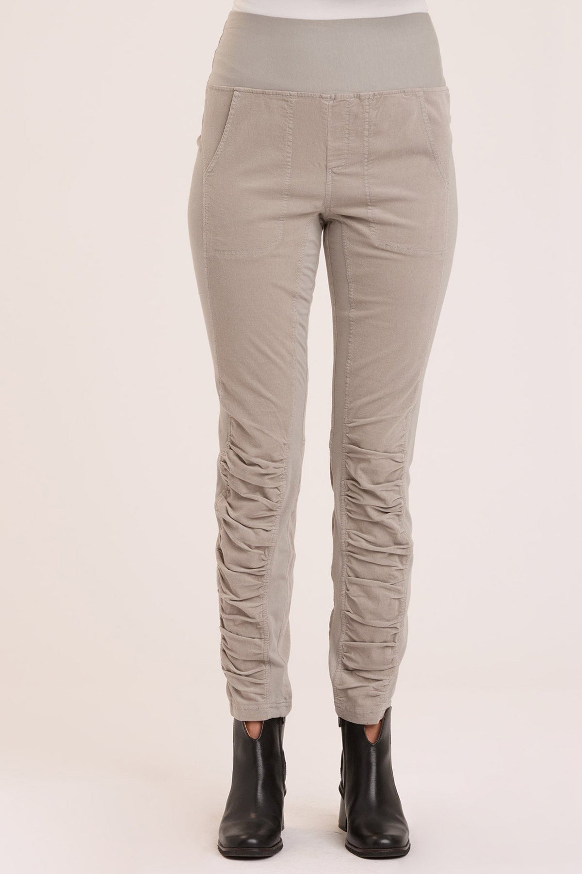 Core By Wearables Cord Penny Legging In Grey
