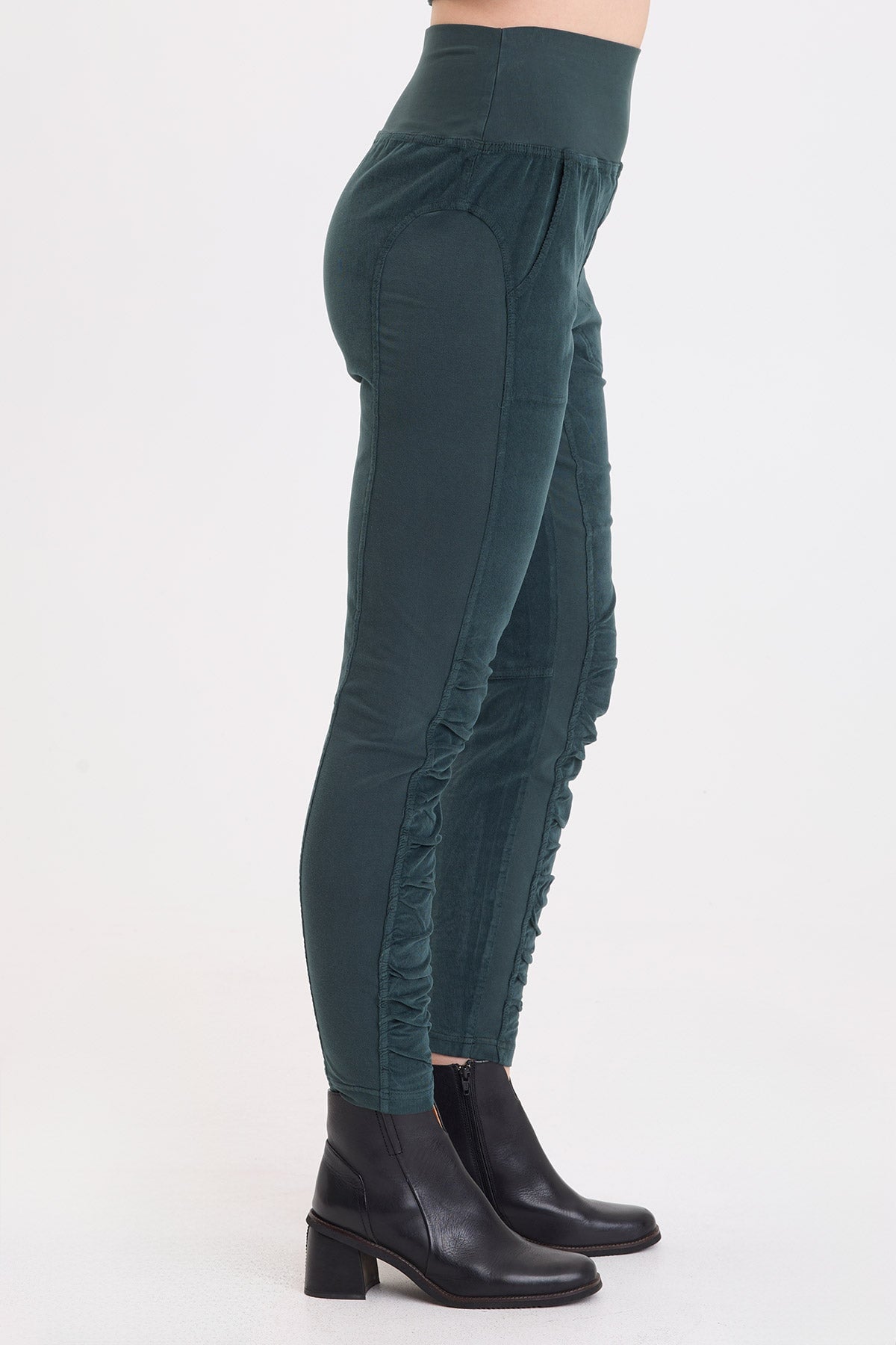Wearables Corduroy Penny Ruched Legging 