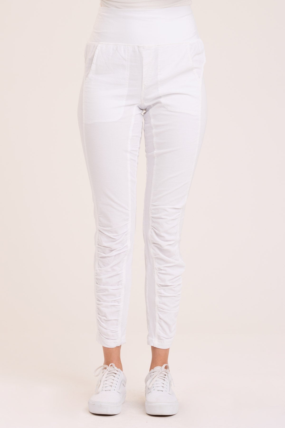 Core By Wearables Cord Penny Legging In White