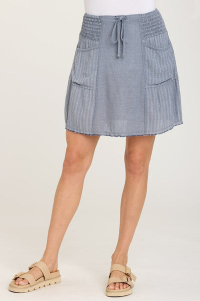 【新品】Acetate narrow skirt venica Launie Skirt in Indigo