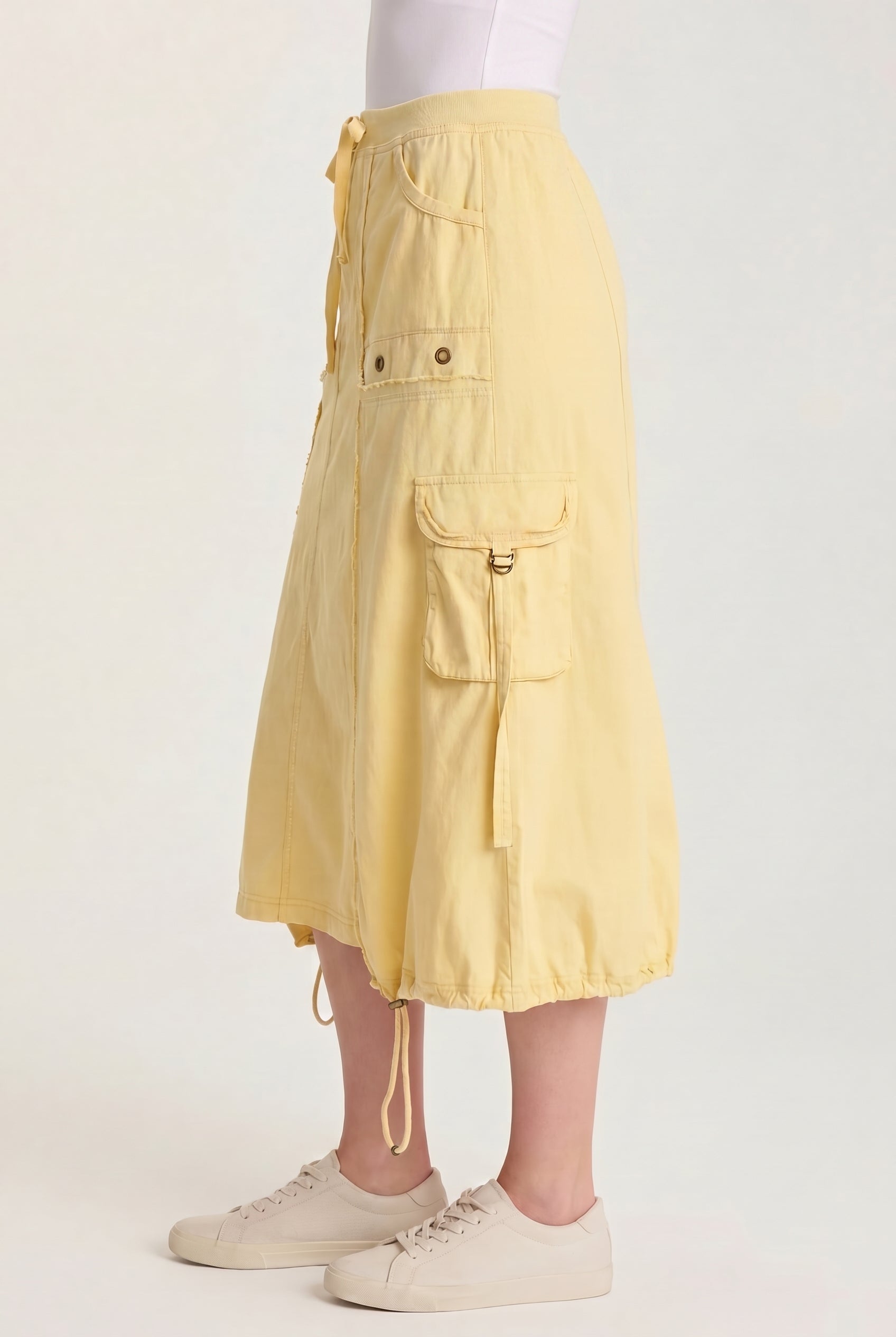 XCVI Castalina Poplin Cargo Midi Skirt 