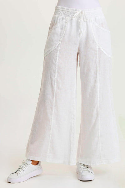 XCVI Pia Effortless Linen Wide-Leg Pant