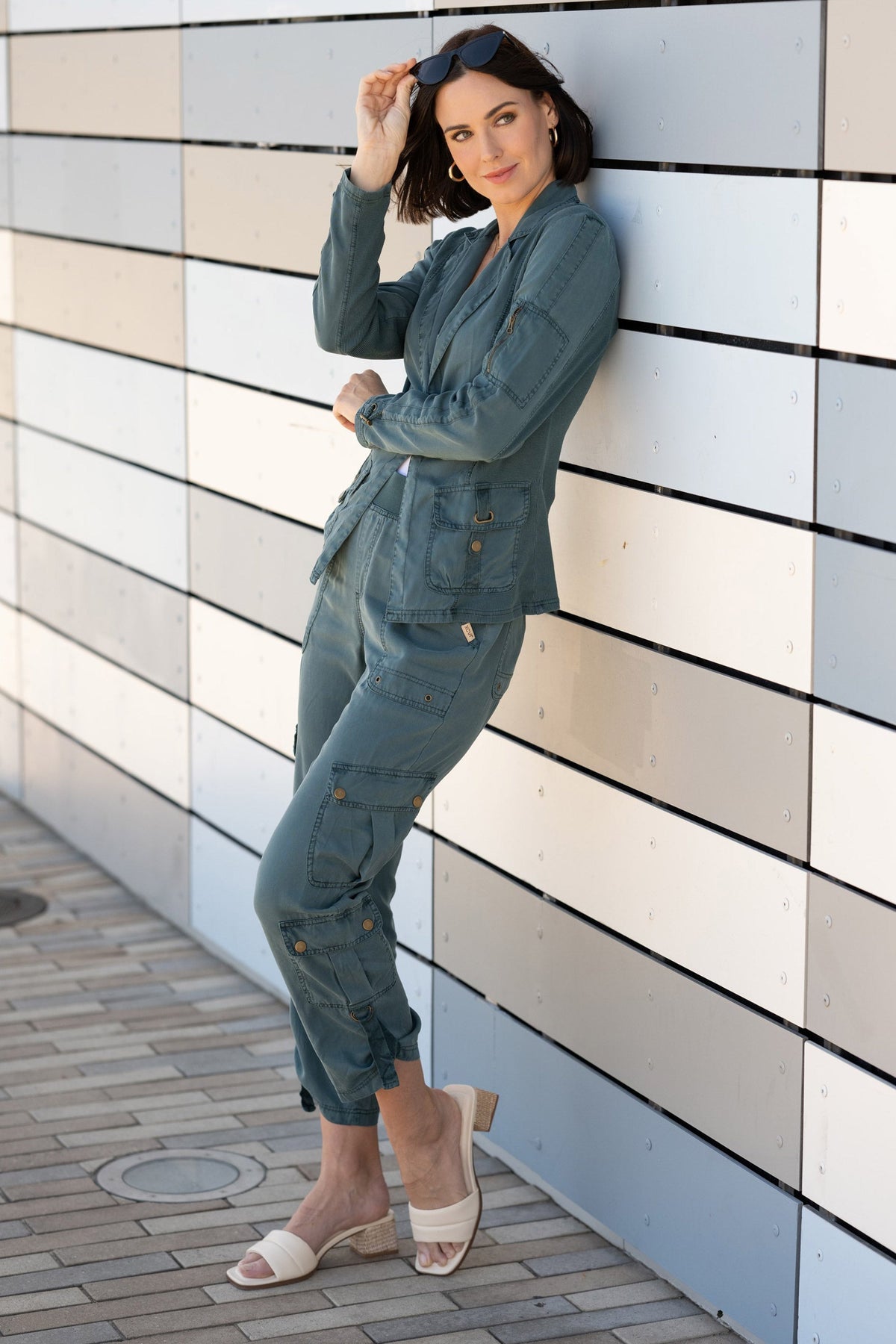 XCVI Lowe Twill Tabbed Hem Cargo Pant 