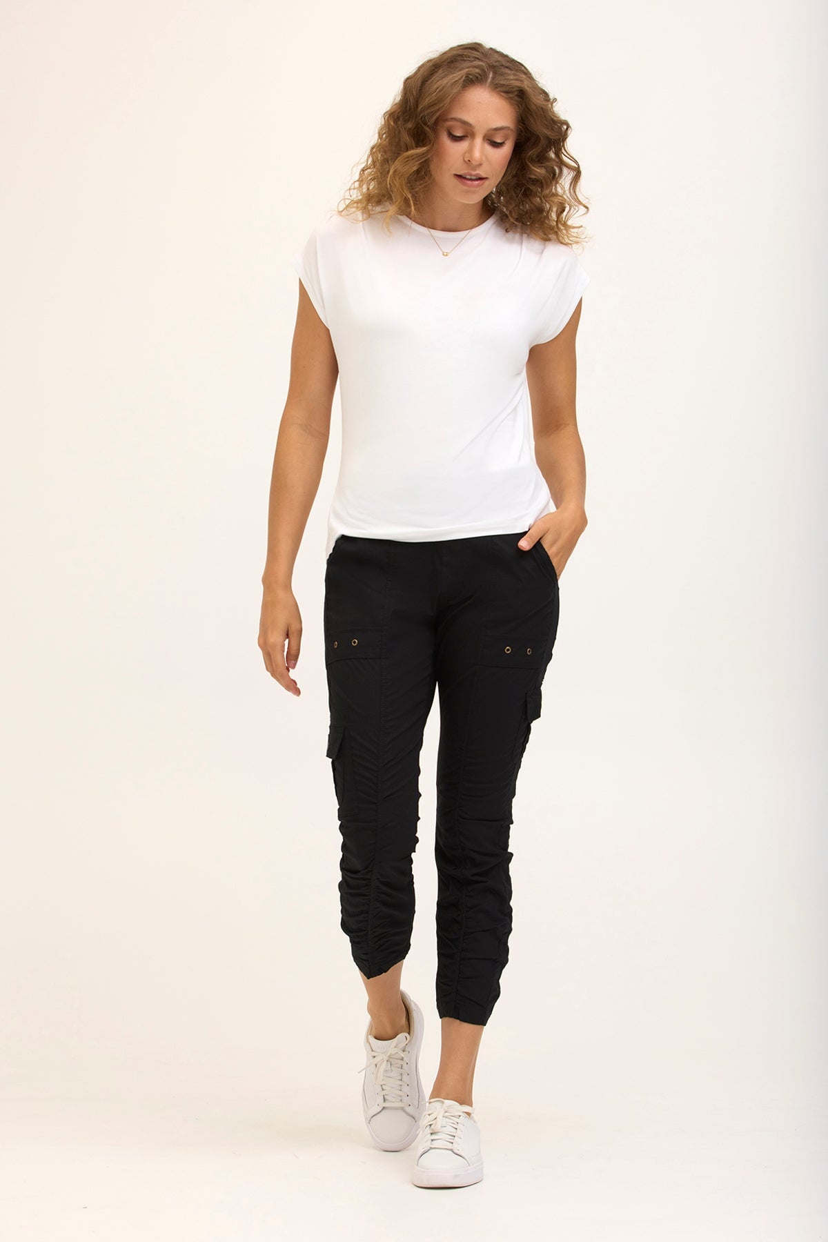 Core by XCVI Tilton Ruched Skinny Pant 