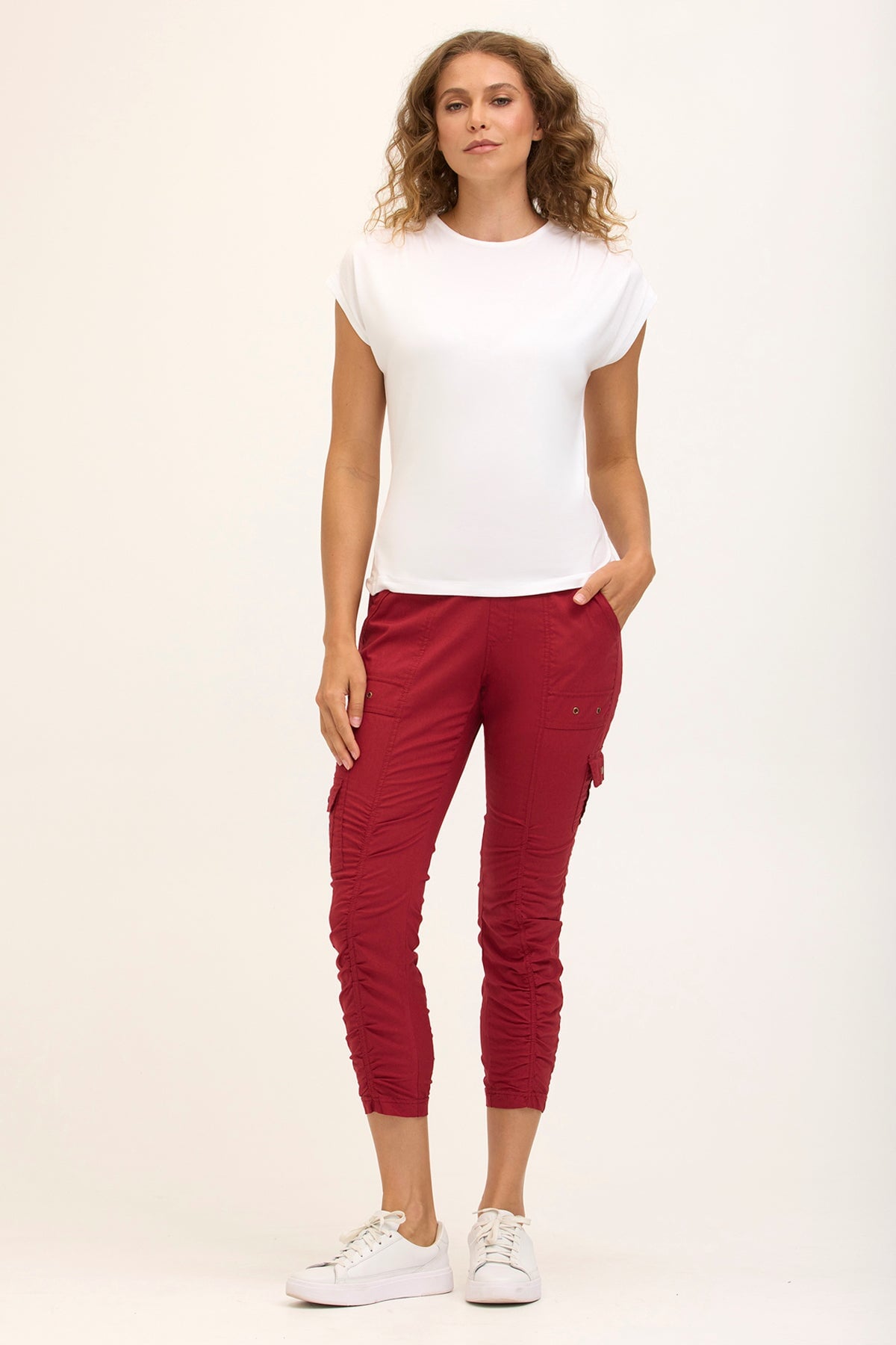 Core by XCVI Tilton Ruched Skinny Pant 