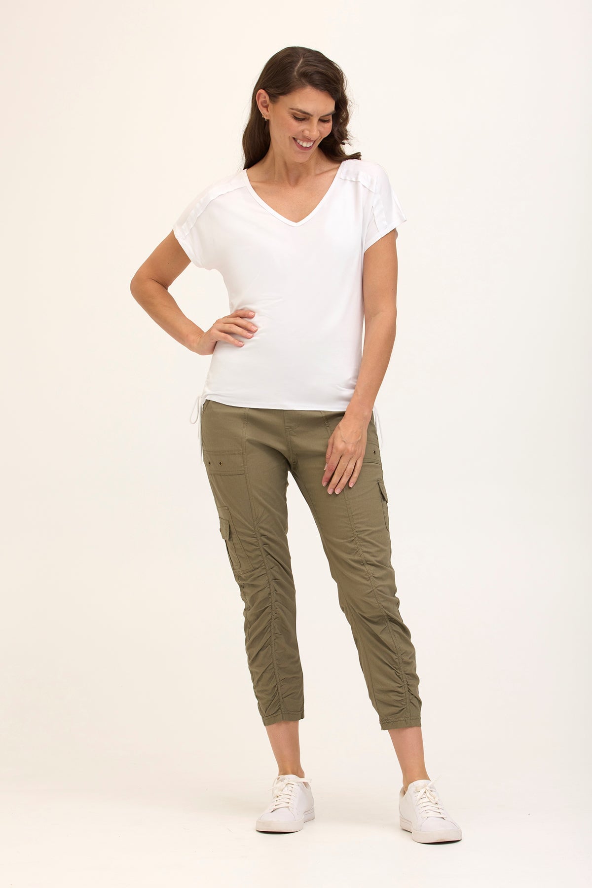 Core by XCVI Tilton Ruched Skinny Pant 