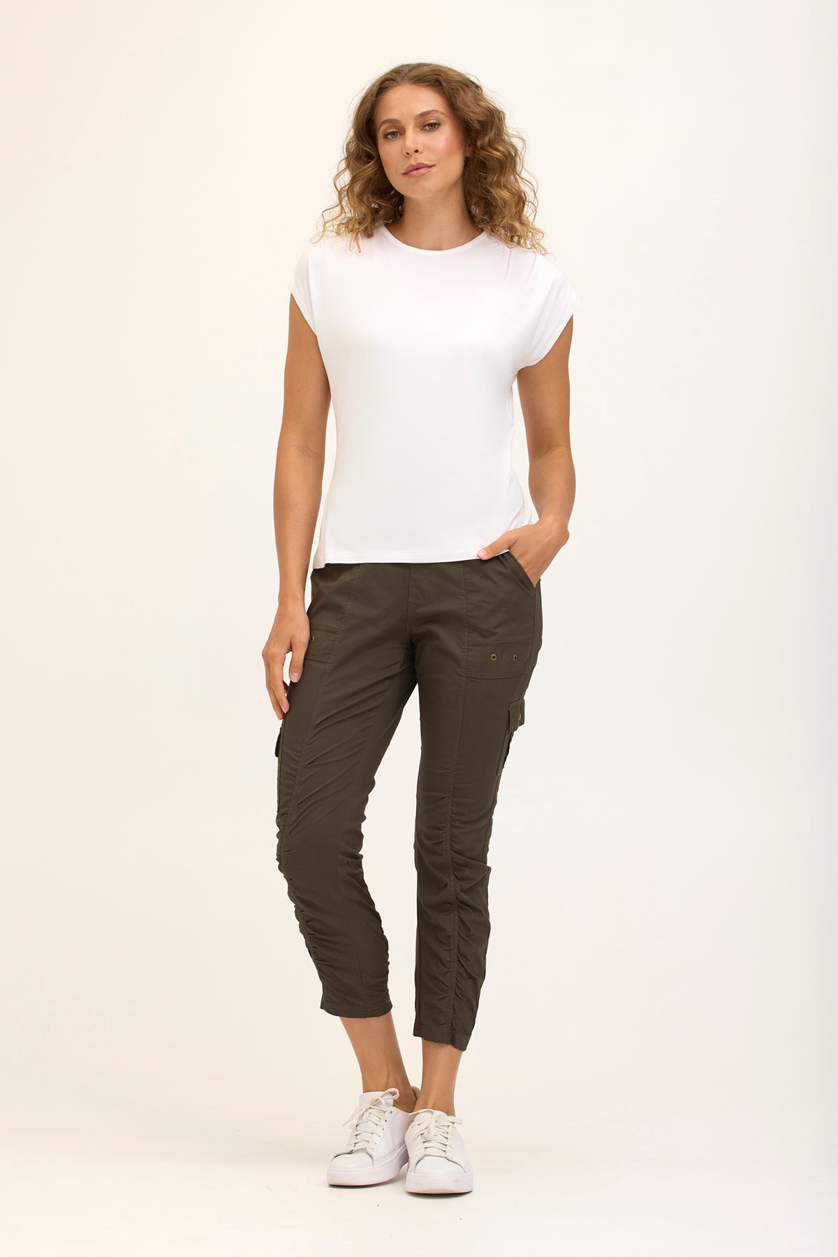 Core by XCVI Tilton Ruched Skinny Pant 